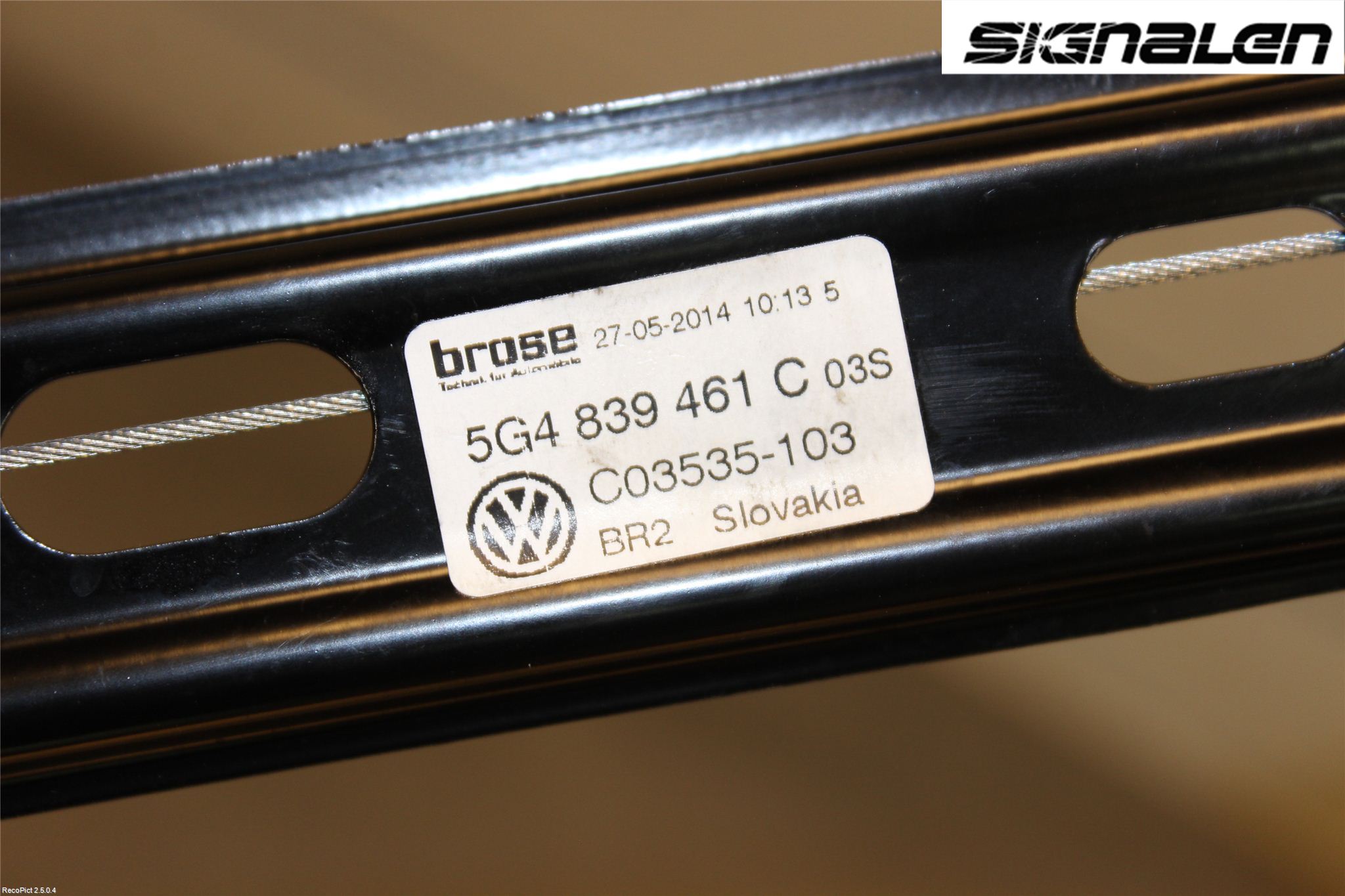 Volkswagen VW GOLF / E-GOLF VII 13-20 Fönsterhissmekanism