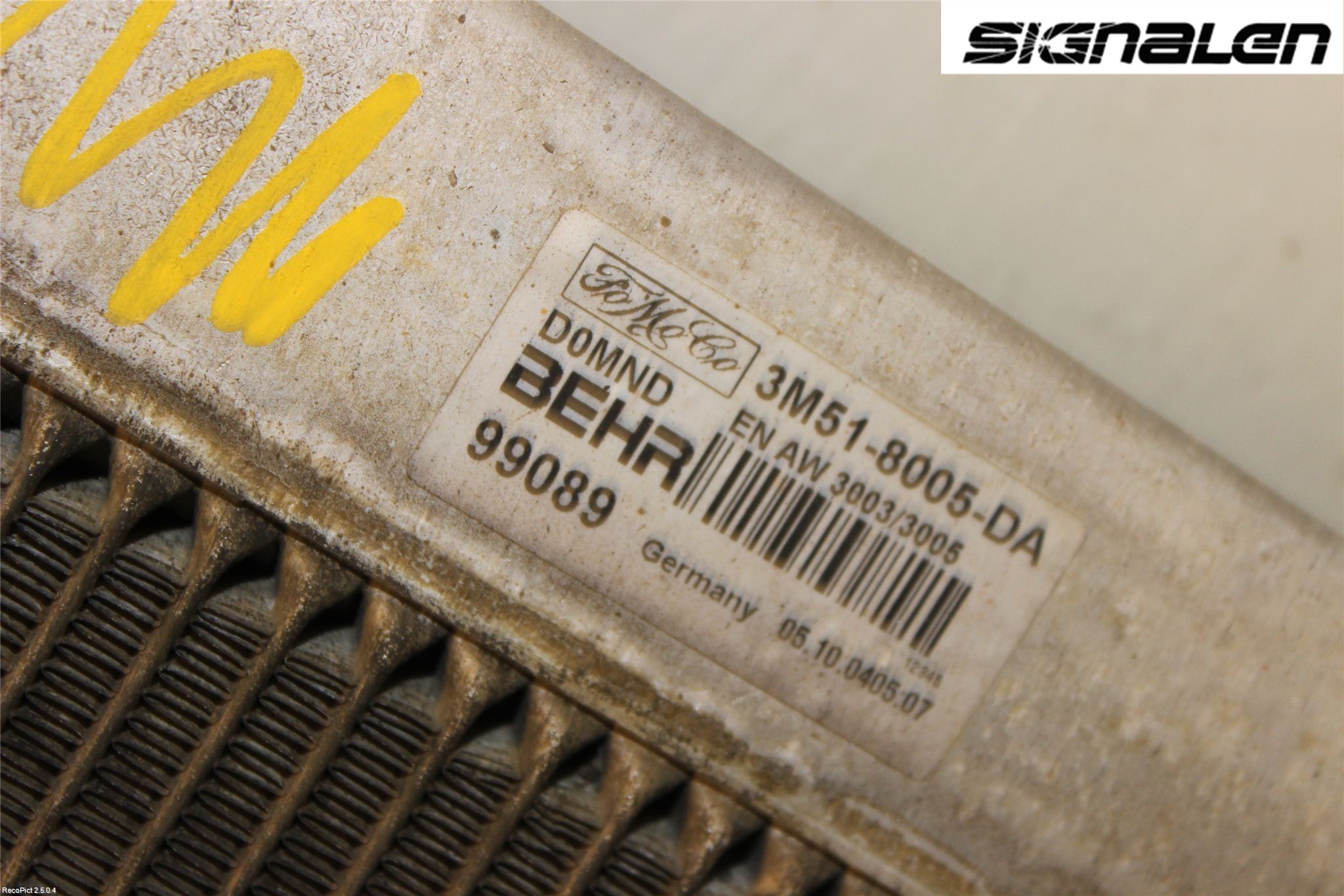 Volvo S40 04-07 Kylare Man