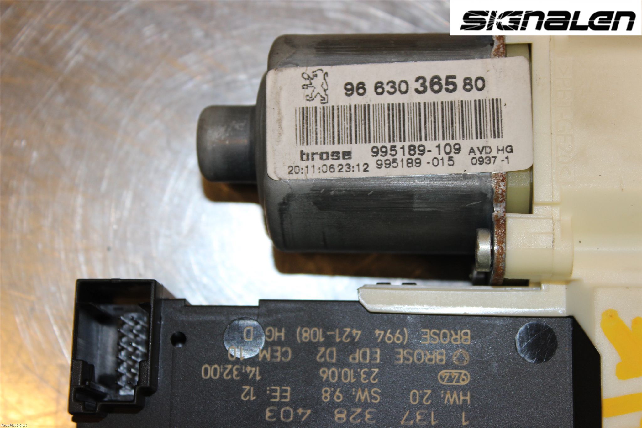 Peugeot 407 Fönsterhissmotor