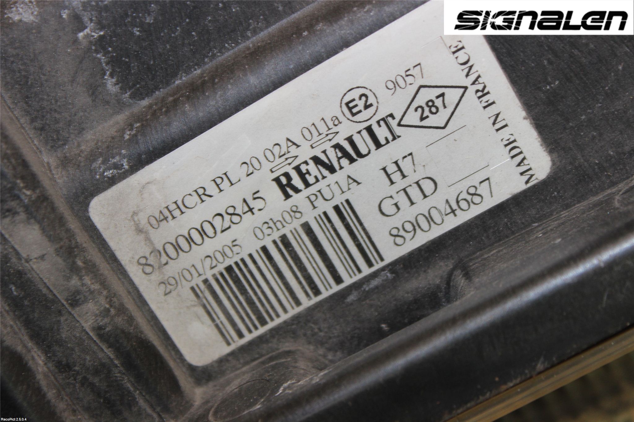 Renault LAGUNA II  01-05 Strålkastare Vänster