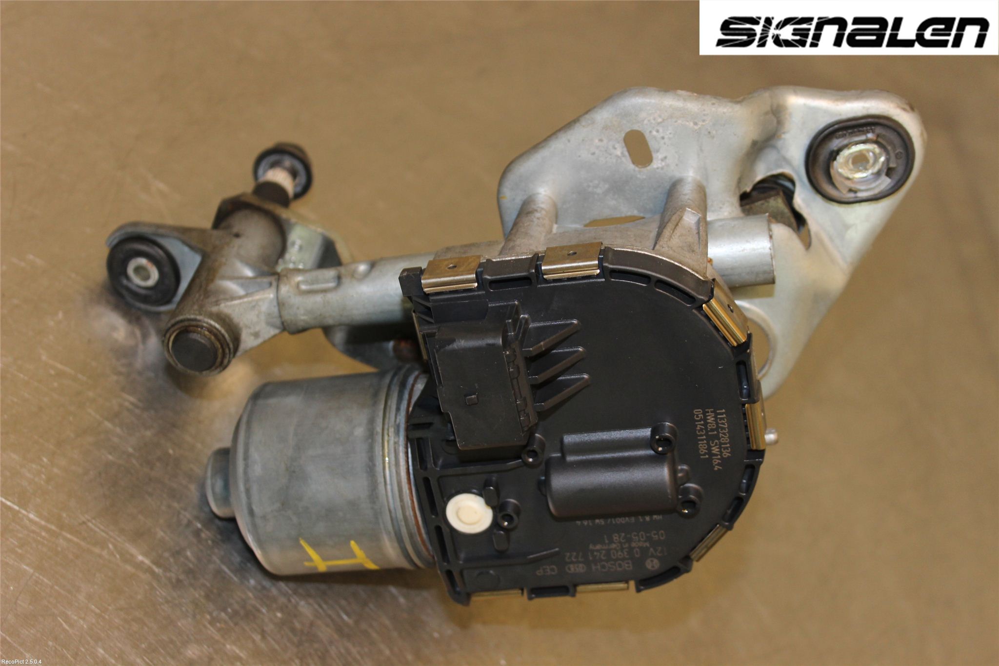 Peugeot 407 Torkarmotor Vindruta