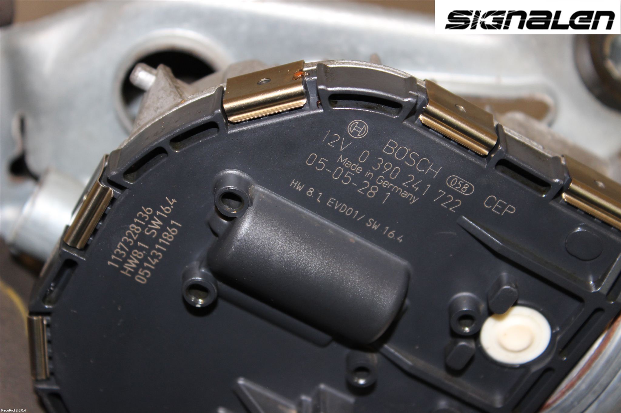 Peugeot 407 Torkarmotor Vindruta