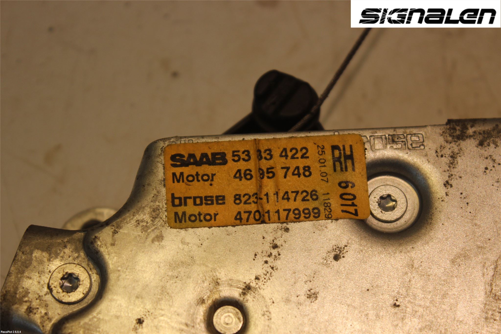 Saab 9-5     06-10 Fönsterhiss El Kompl