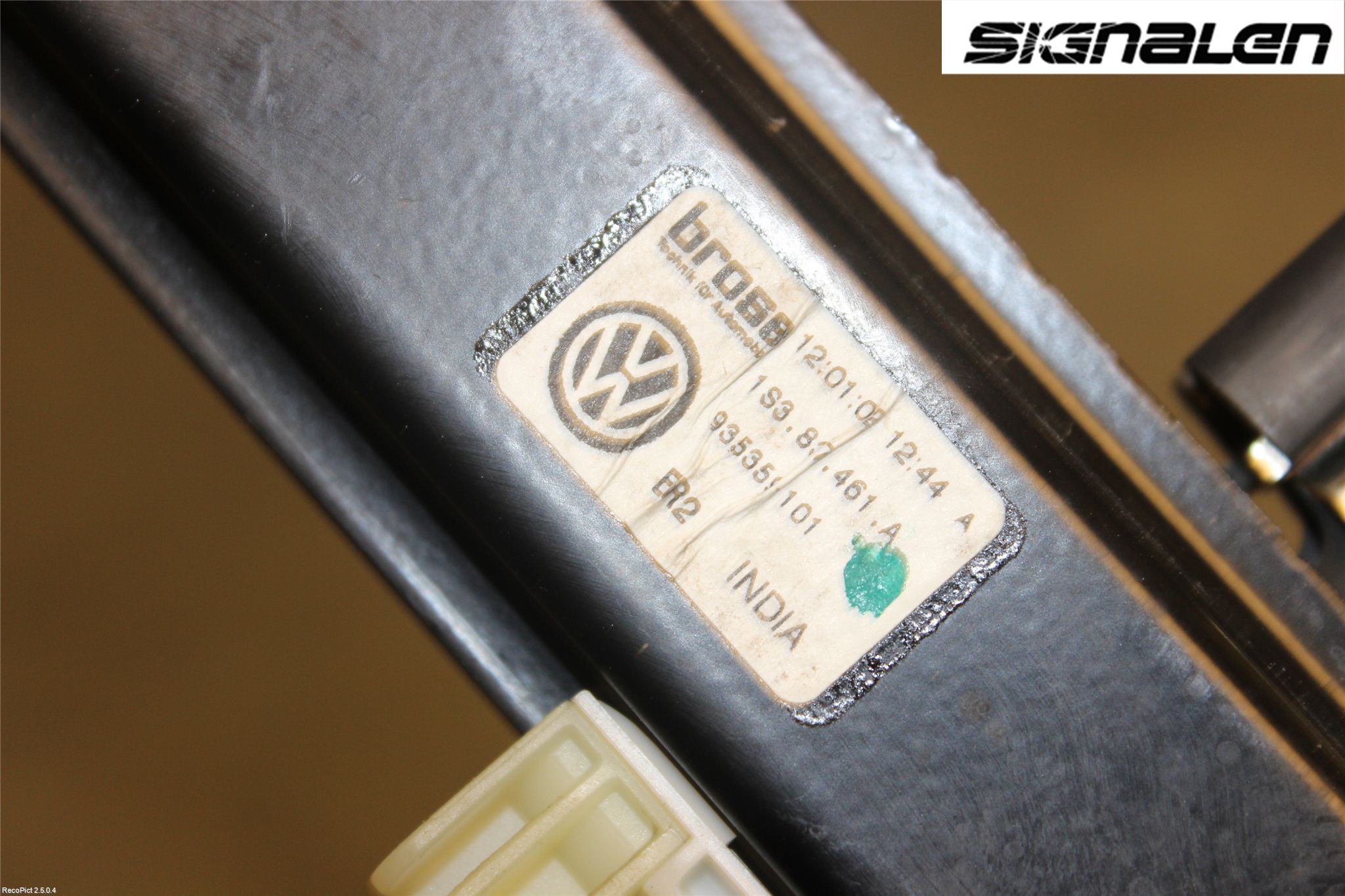 Volkswagen VW UP! / E-UP! Fönsterhissmekanism