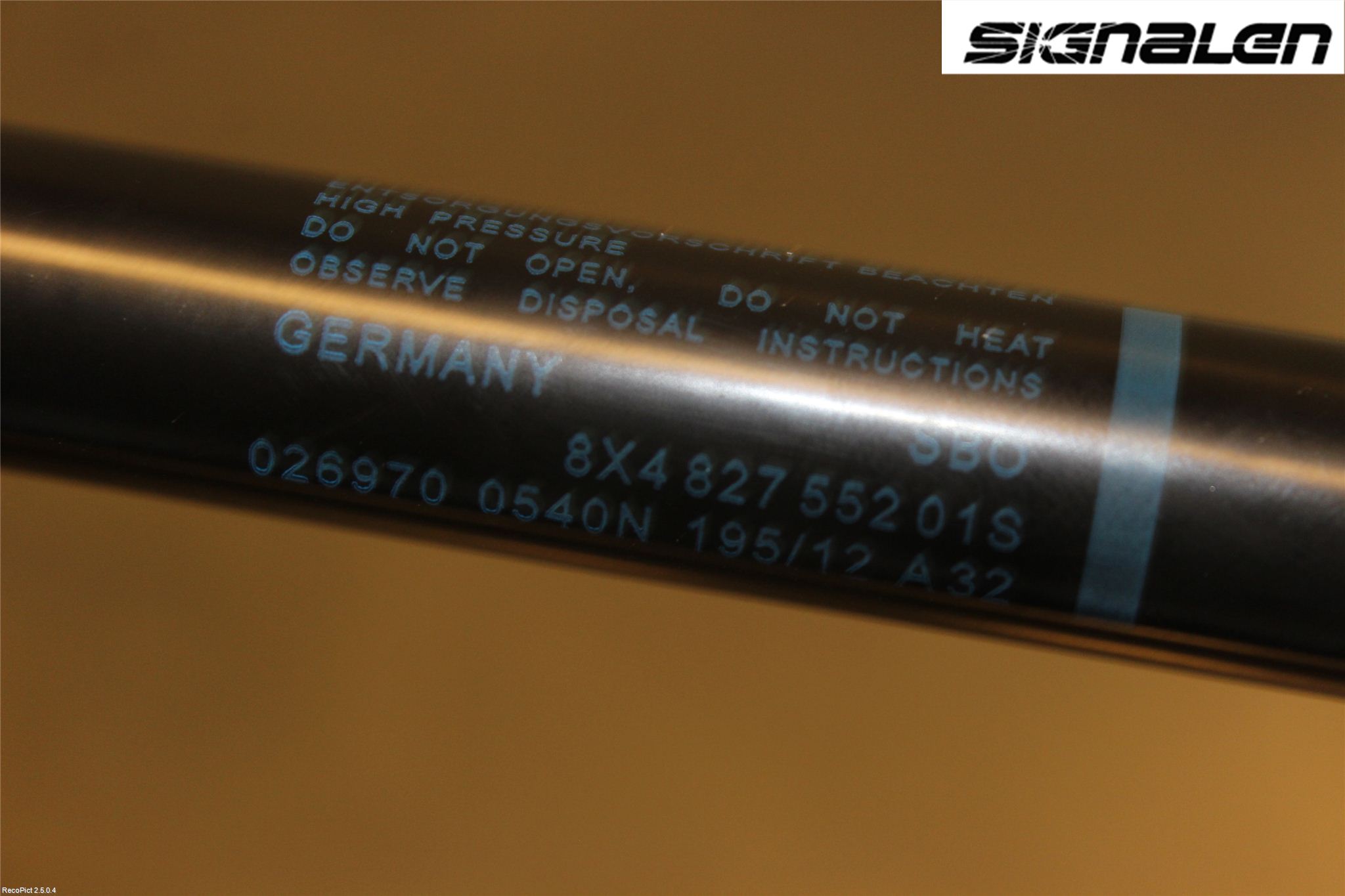 Audi A1/S1 11-18 Gasfjäder Baklucka