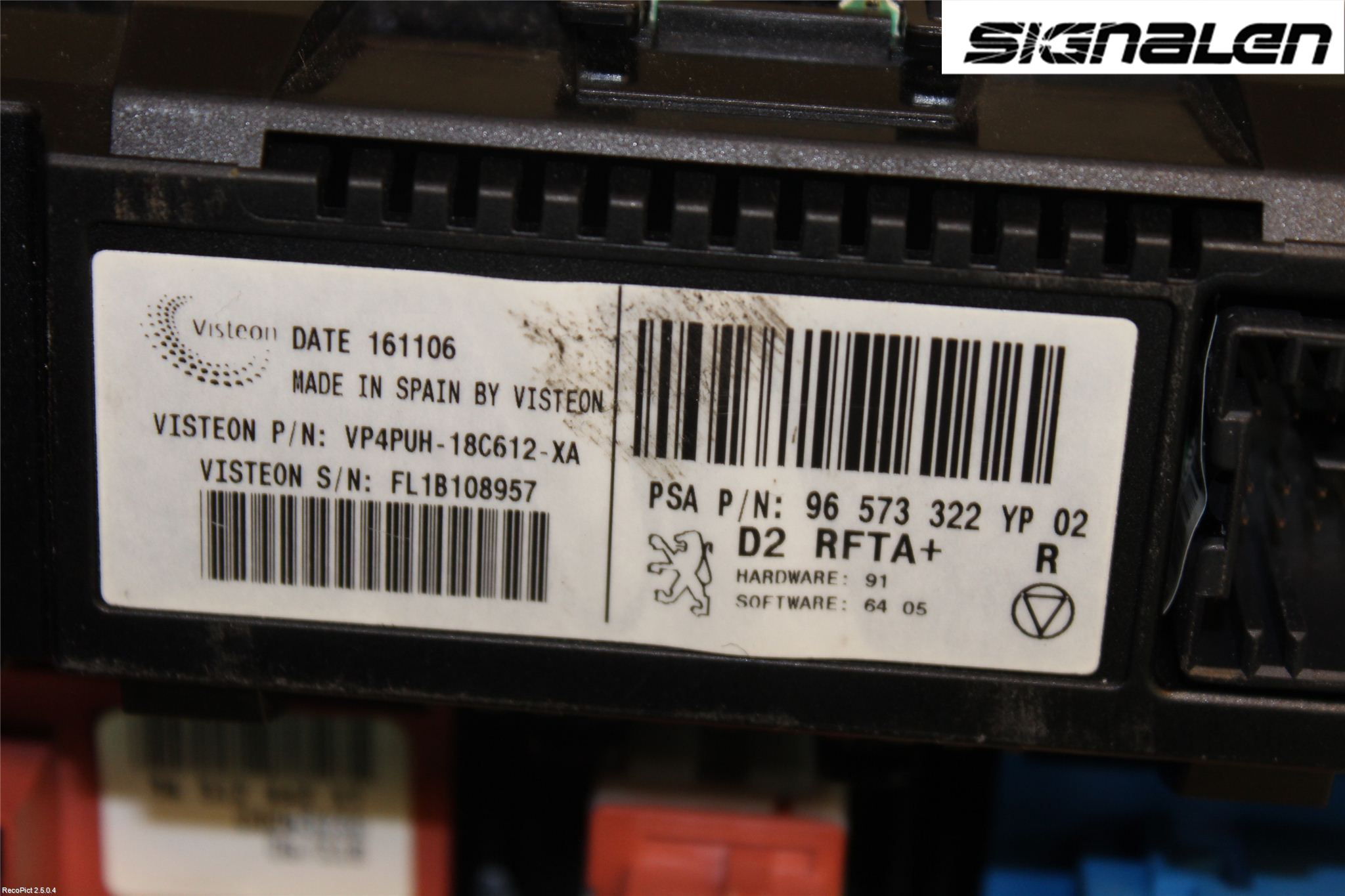 Peugeot 407 Ac Styrenhet Ac Manöveren