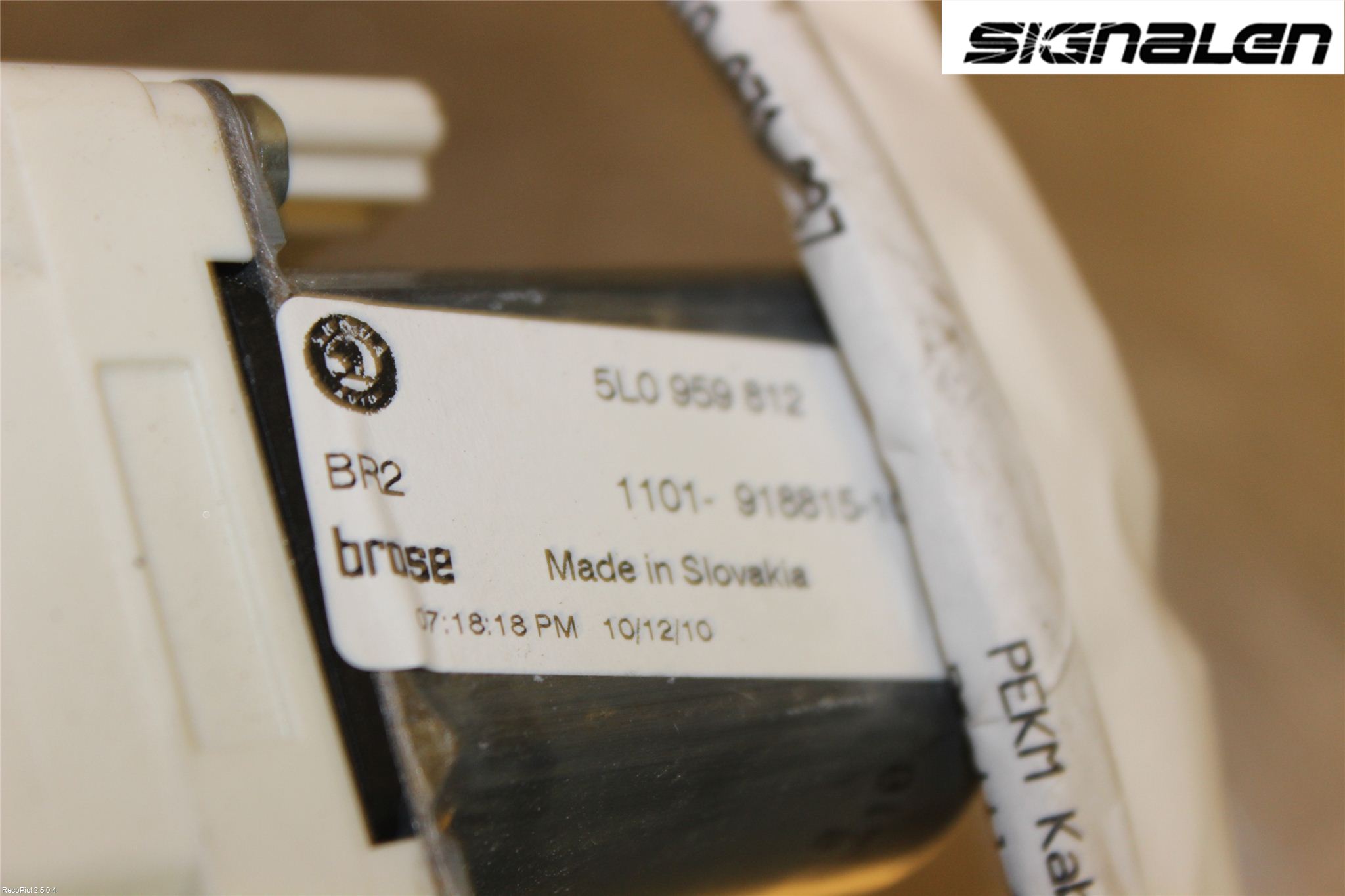 Skoda YETI Fönsterhissmotor