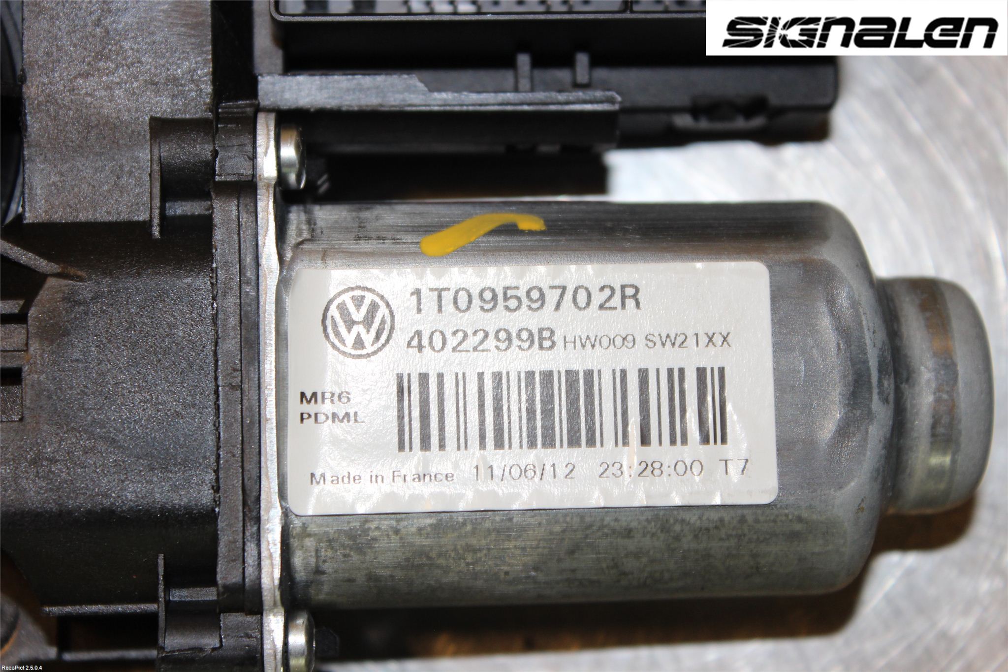 Volkswagen VW CADDY 11-15 Fönsterhissmotor