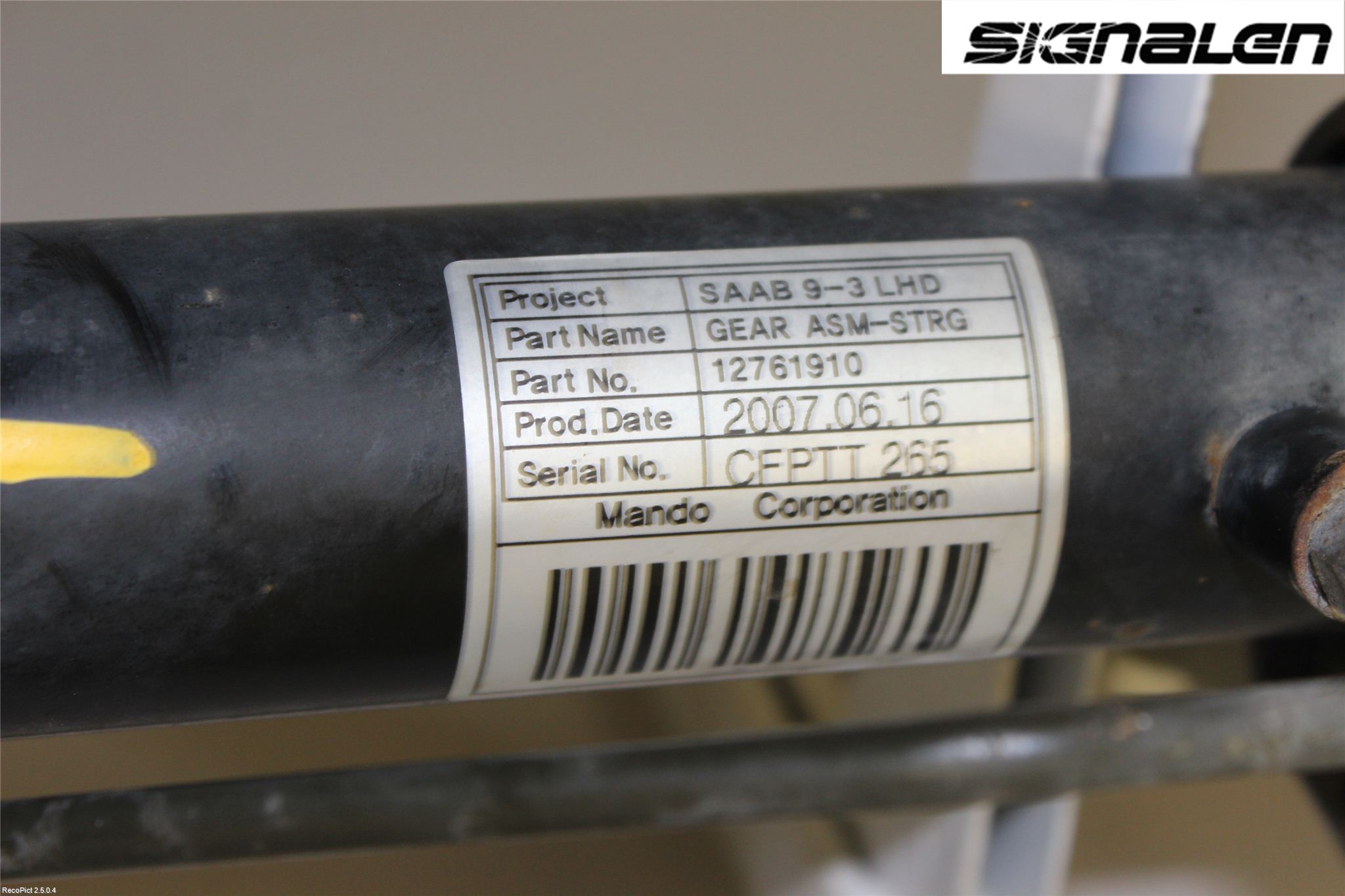 Saab 9-3 VER2/VER3 08-15 Styrväxel Servo -Snäcka