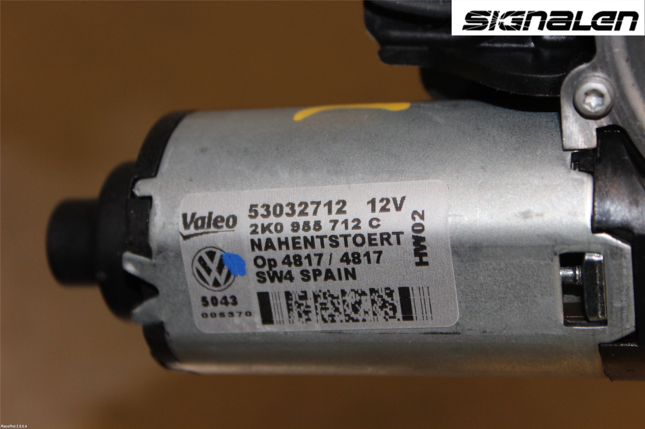 Volkswagen VW CADDY 11-15 Torkarmotor Baklucka