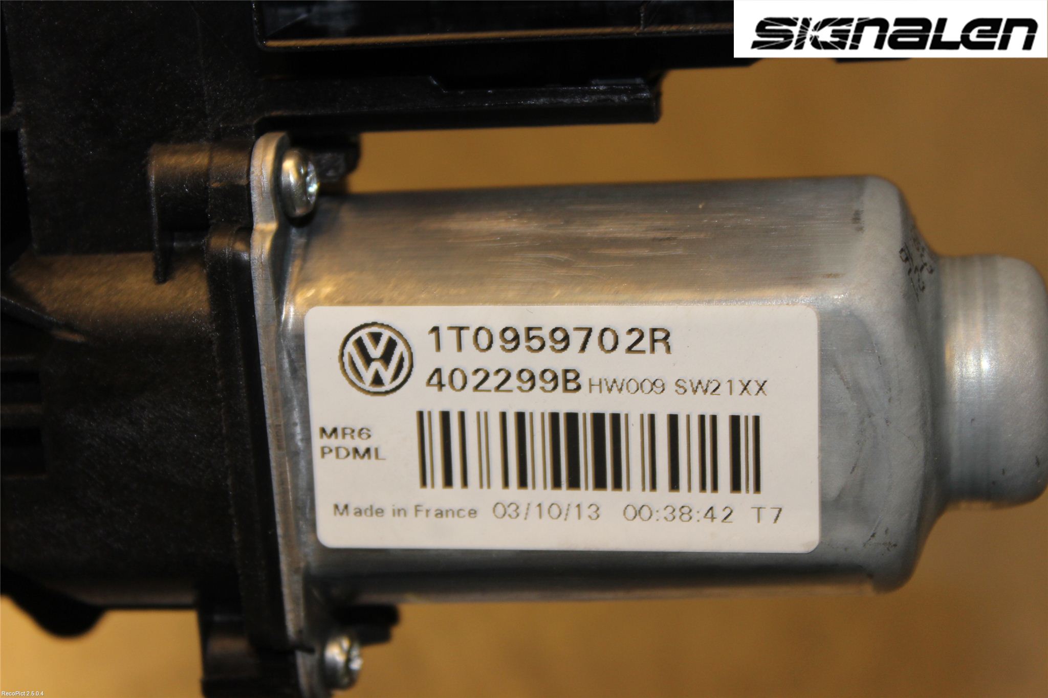 Volkswagen VW CADDY 11-15 Fönsterhissmotor