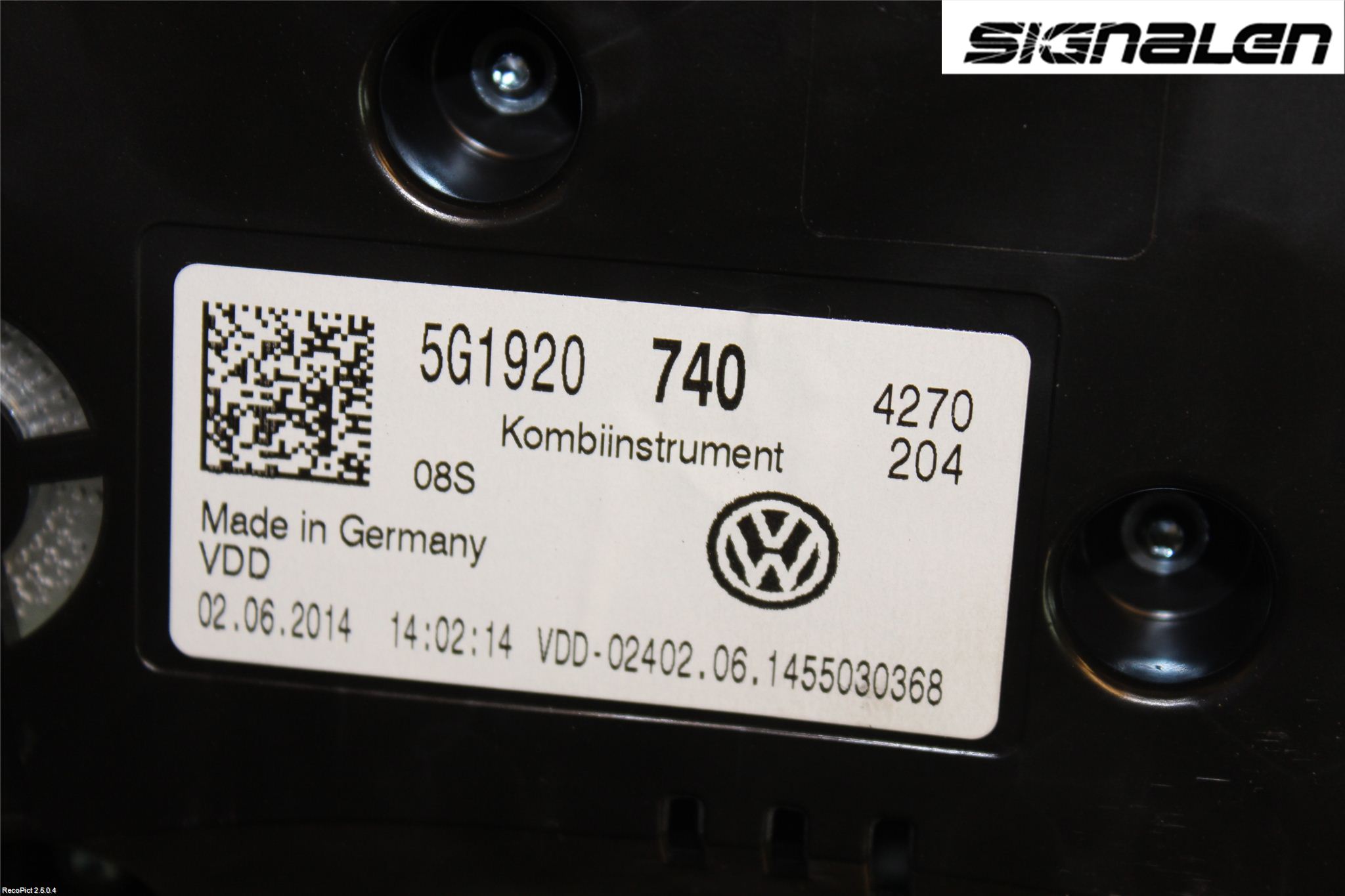 Volkswagen VW GOLF / E-GOLF VII 13-20 Instrument Komb