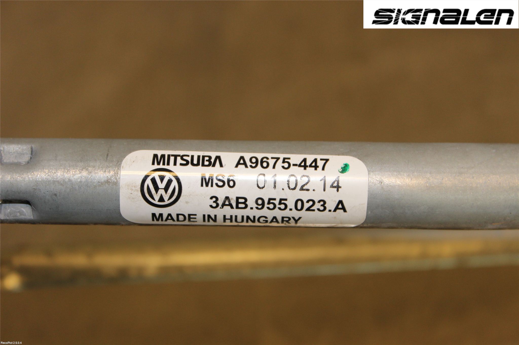 Volkswagen VW PASSAT 11-14 Torkarmekanism Vindruta