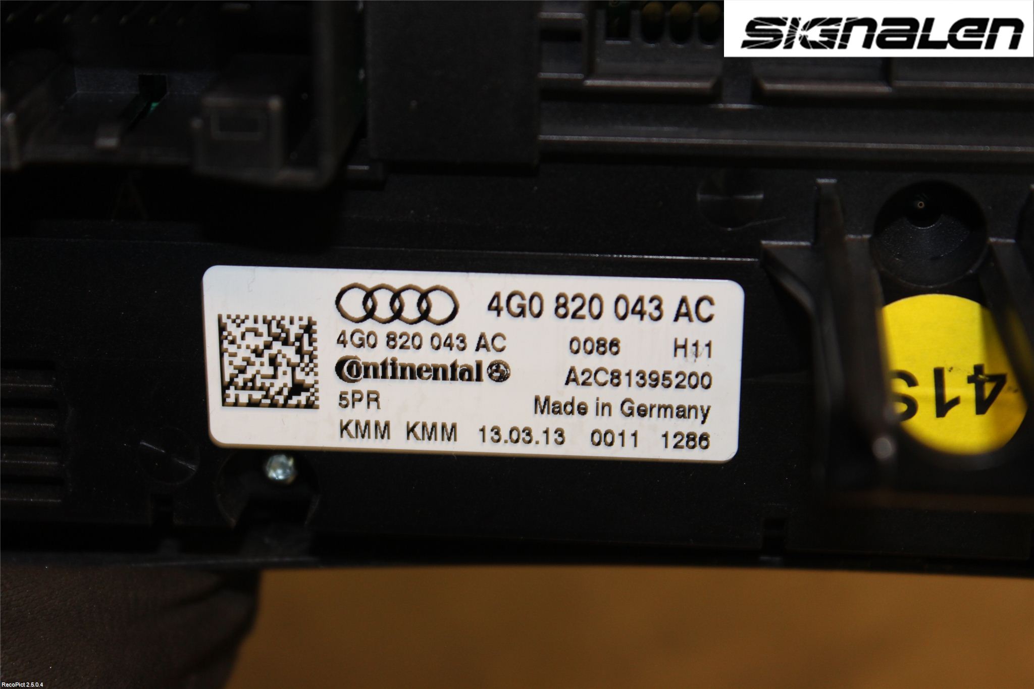 Audi A6/S6 4G 11-18 Ac Styrenhet Ac Manöveren