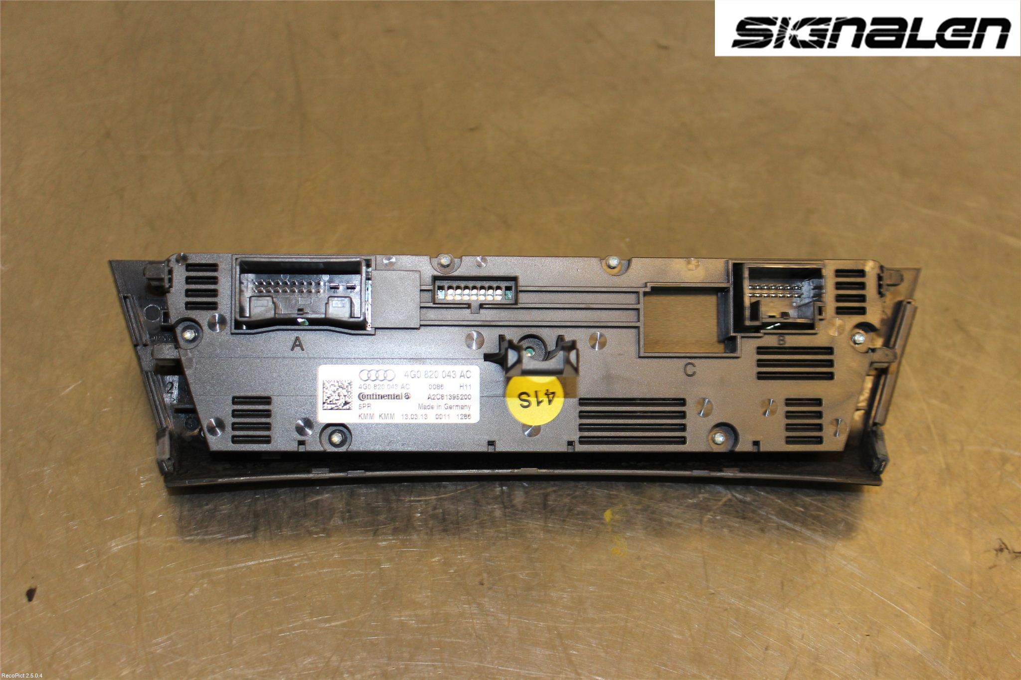 Audi A6/S6 4G 11-18 Ac Styrenhet Ac Manöveren