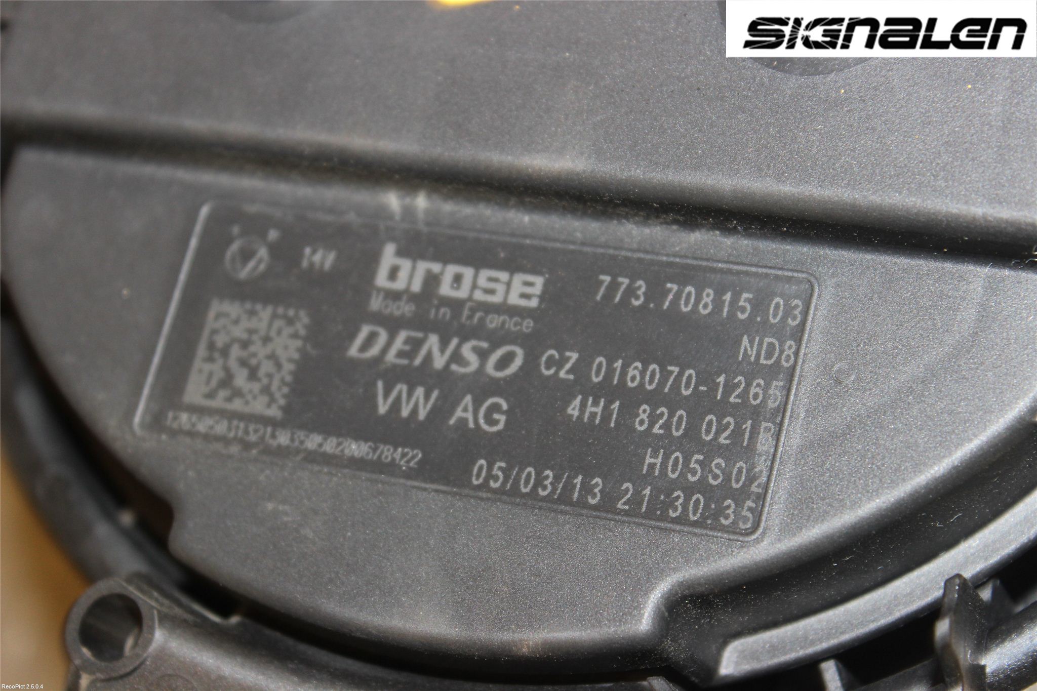 Audi A6/S6 4G 11-18 Värmefläkt