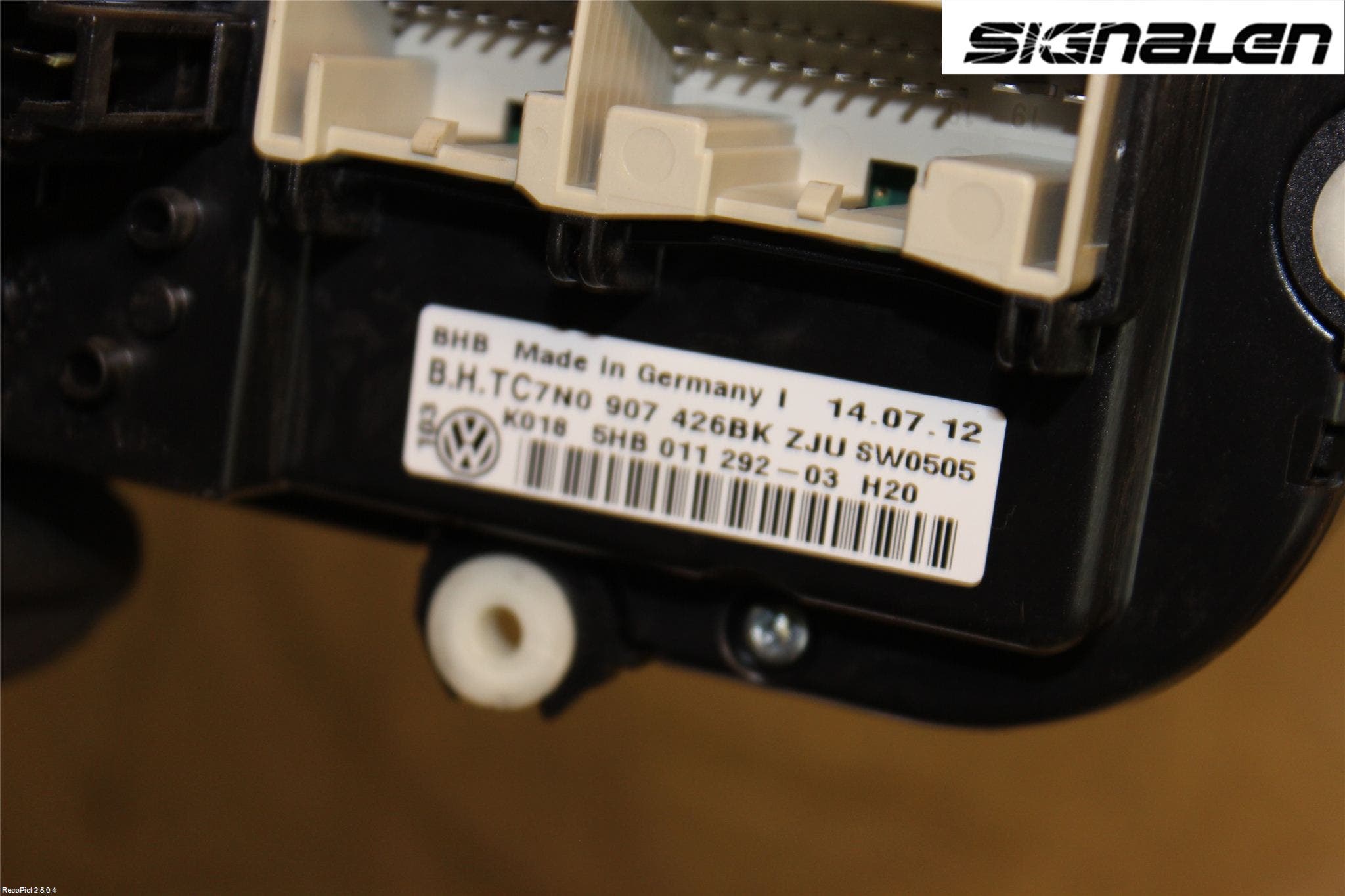 Volkswagen VW CADDY 11-15 Ac Styrenhet Ac Manöveren