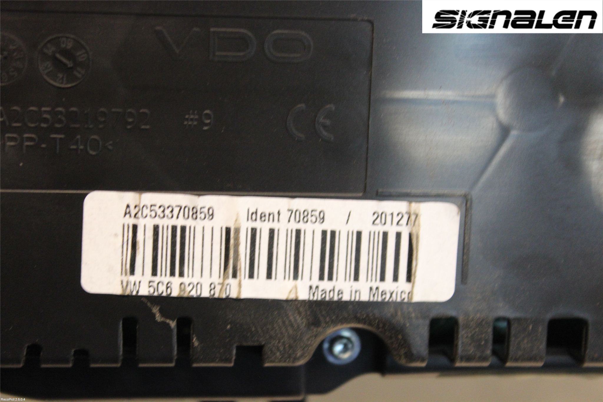 Volkswagen VW JETTA VI 11- Instrument Komb