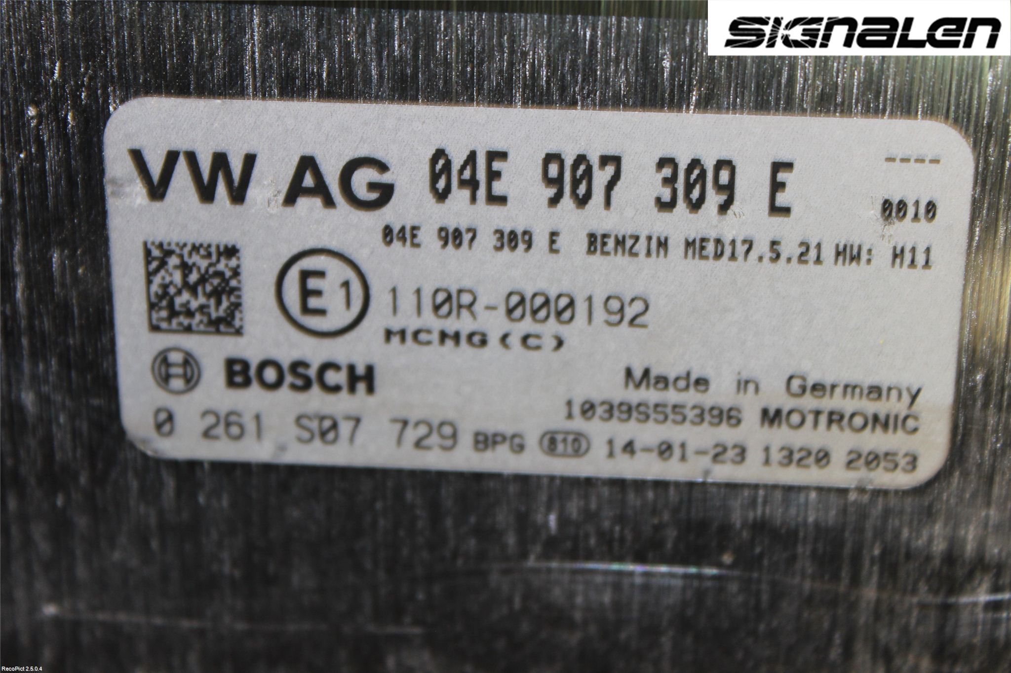 Volkswagen VW GOLF / E-GOLF VII 13-20 Styrenhet Insprut Bensin