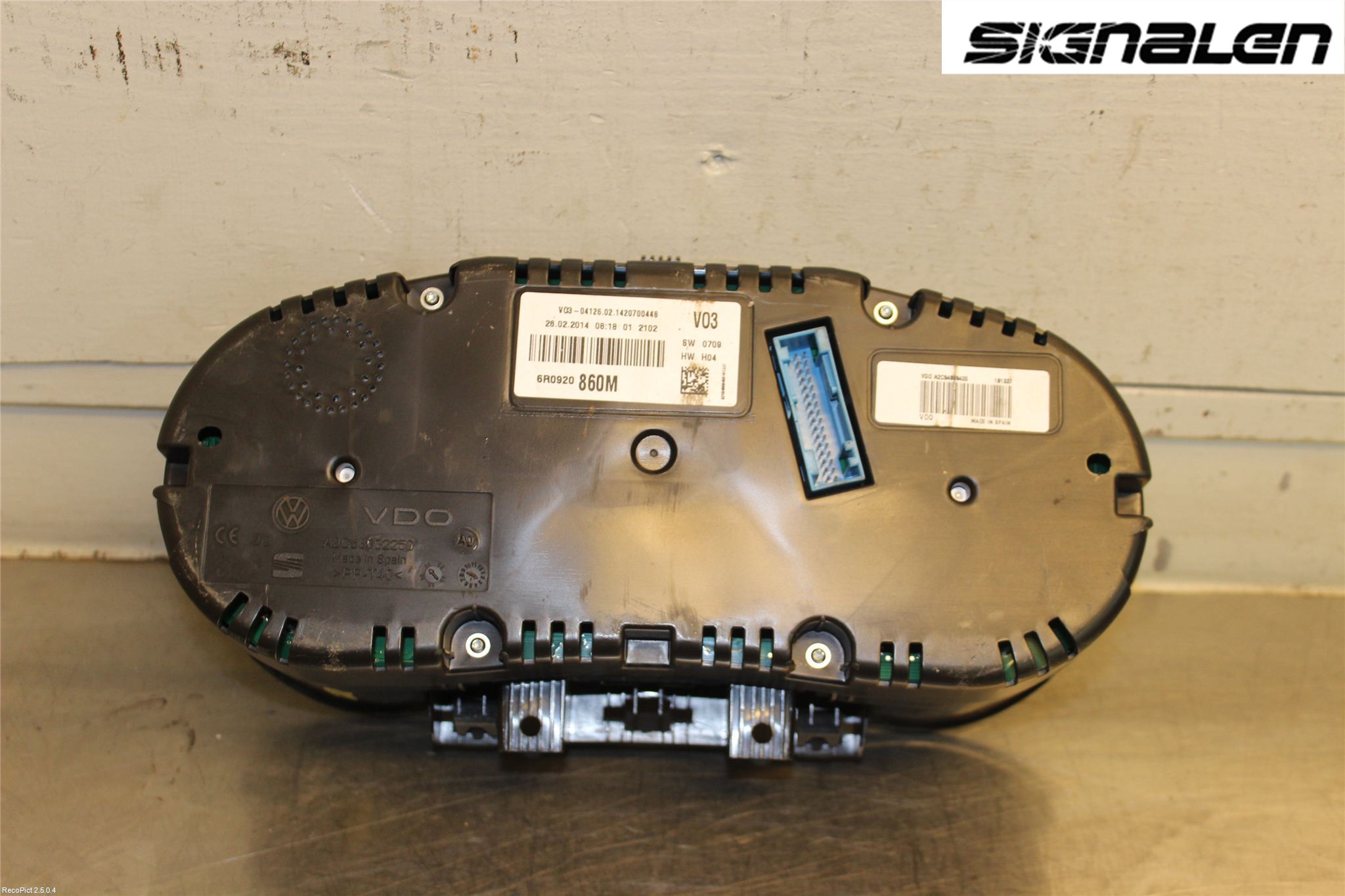 Volkswagen VW POLO 10-17 Instrument Komb