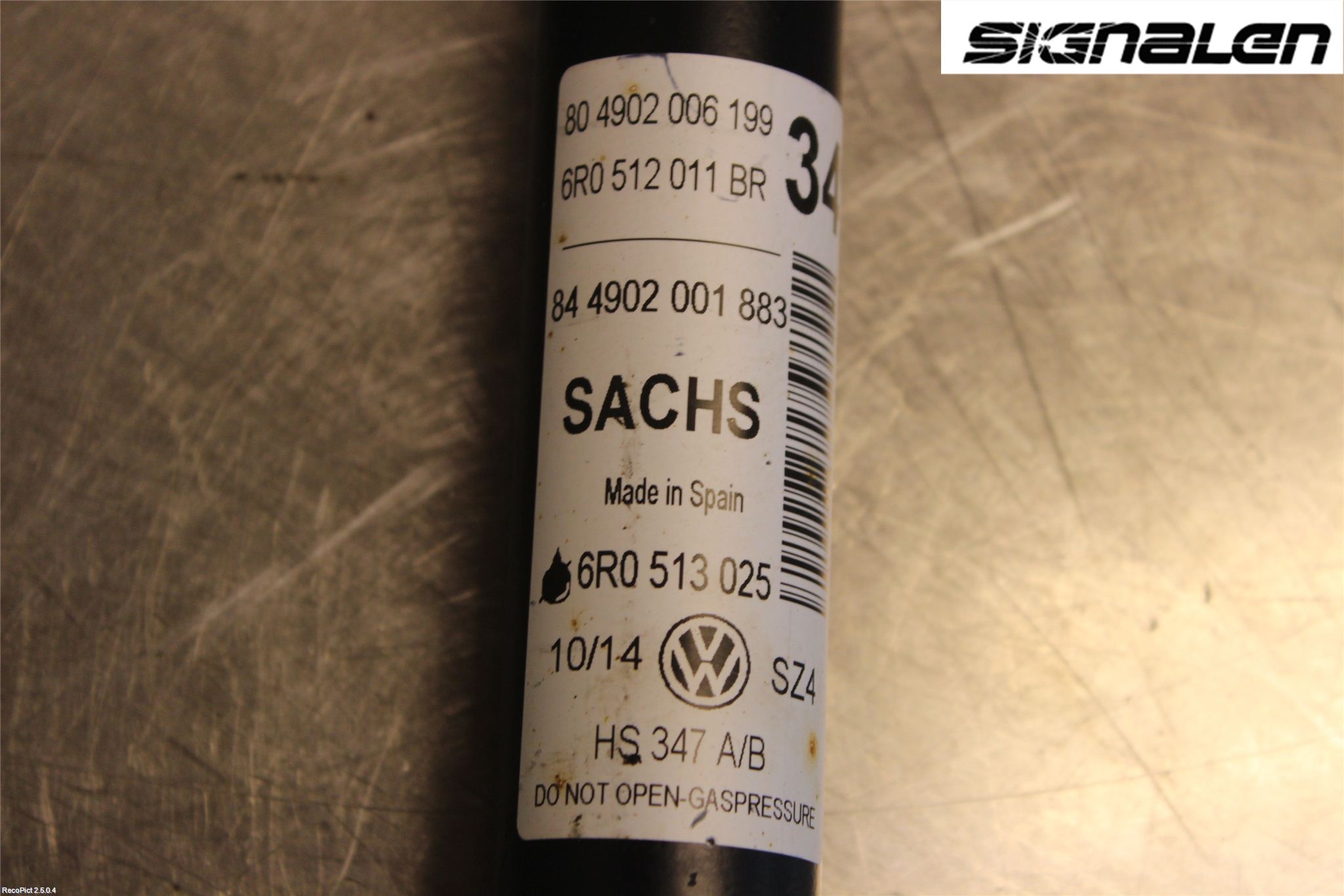 Volkswagen VW POLO 10-17 Stötdämpare Bak