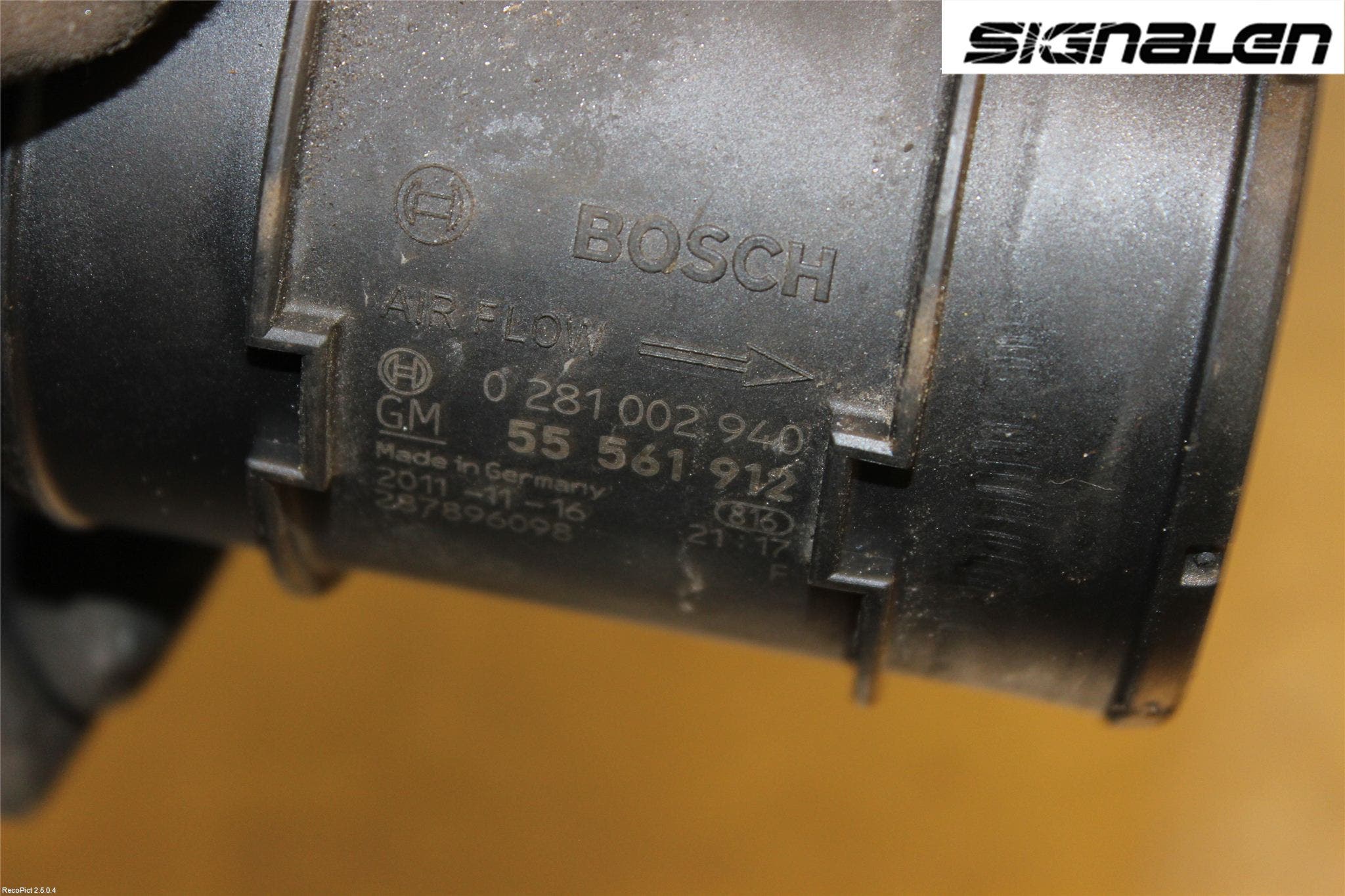 GM CHEVROLET CRUZE Injluftmassamätare