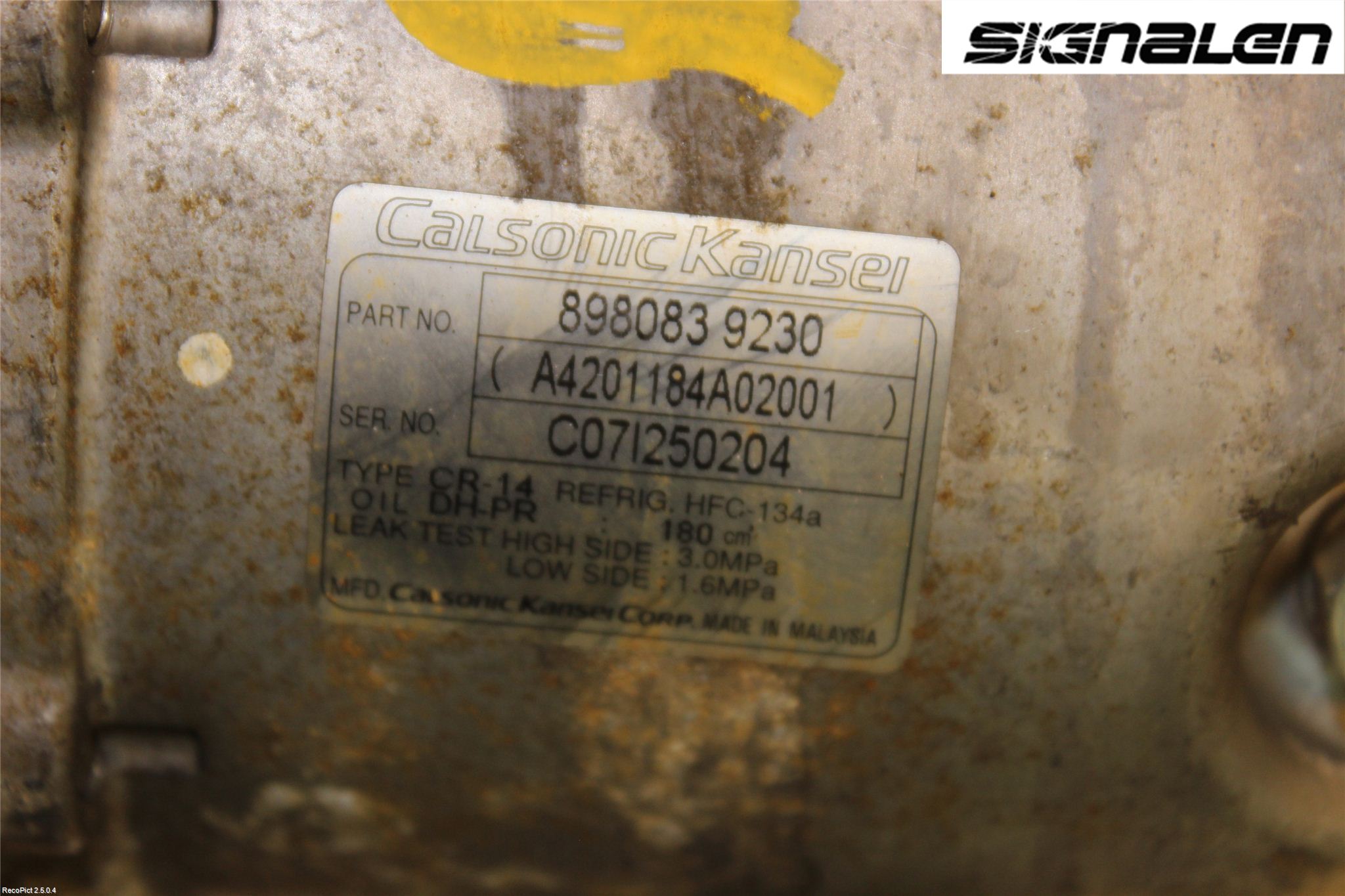 Isuzu D-MAX Ac Kompressor