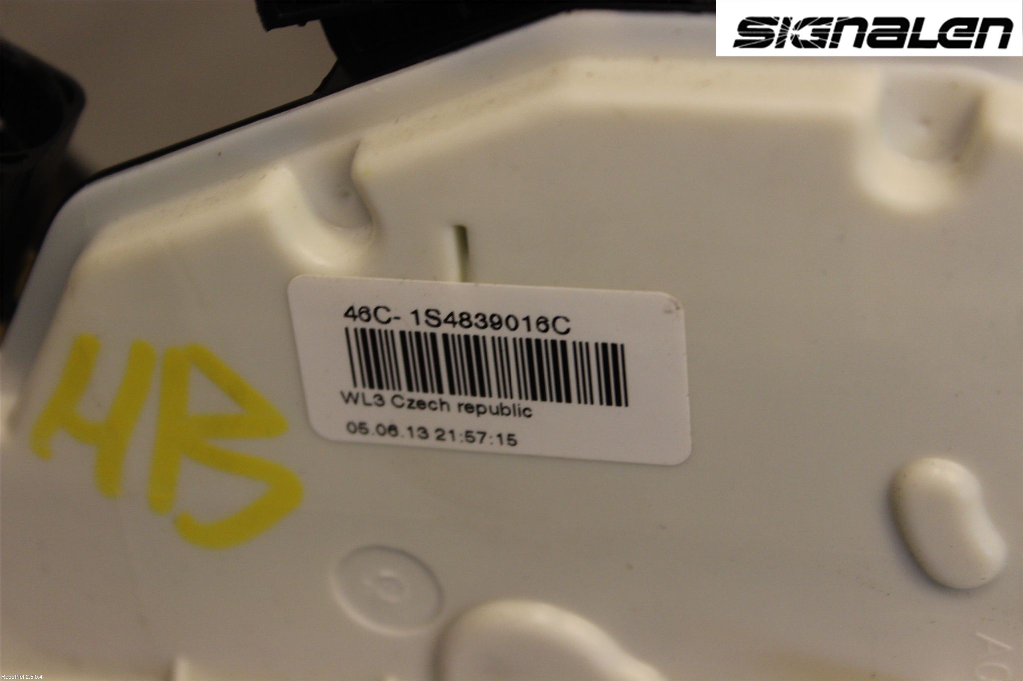 Skoda SUPERB 09-15 Låskista-Dörrlås