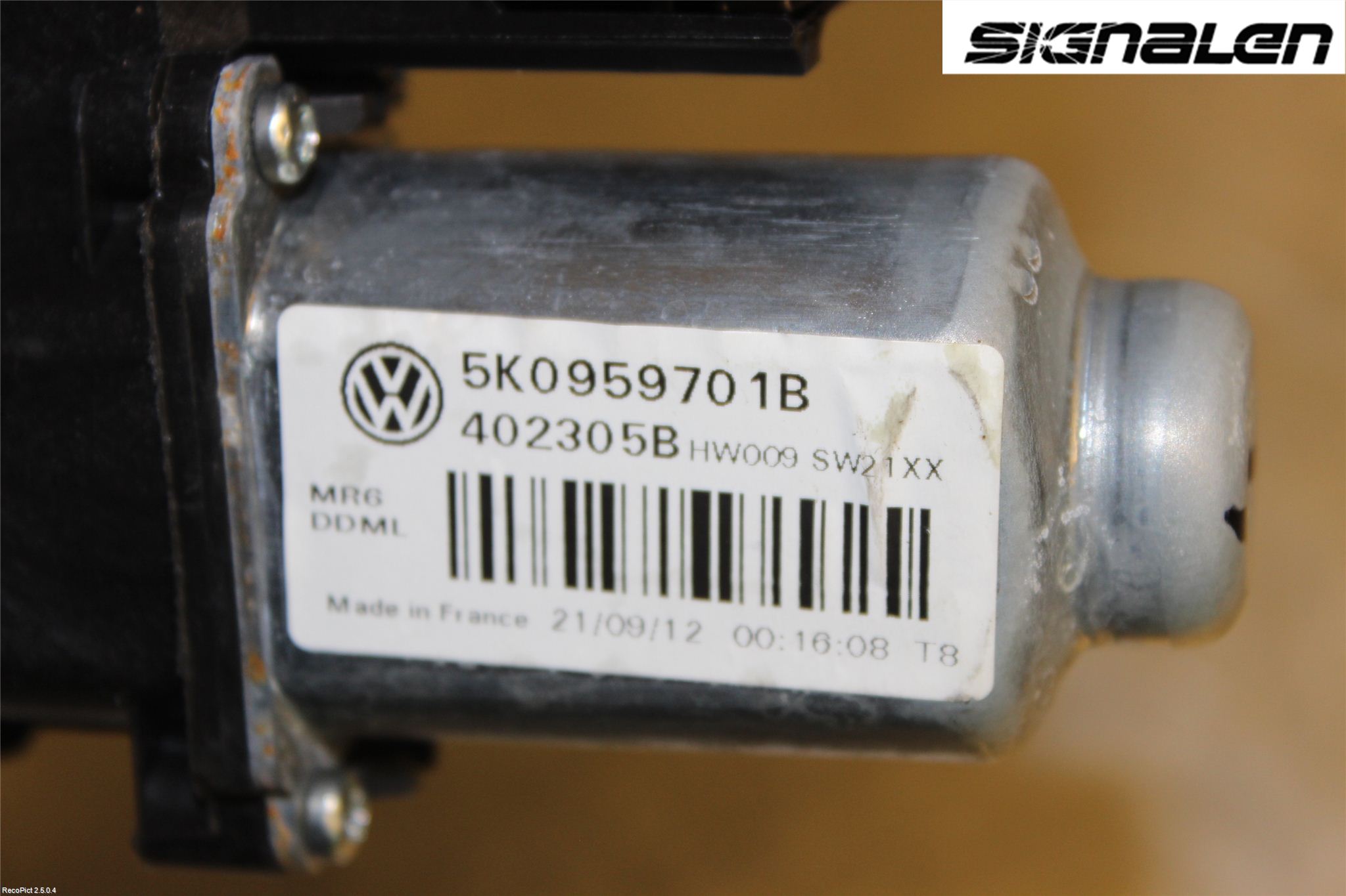 Volkswagen VW GOLF VI 09-13 Fönsterhissmotor