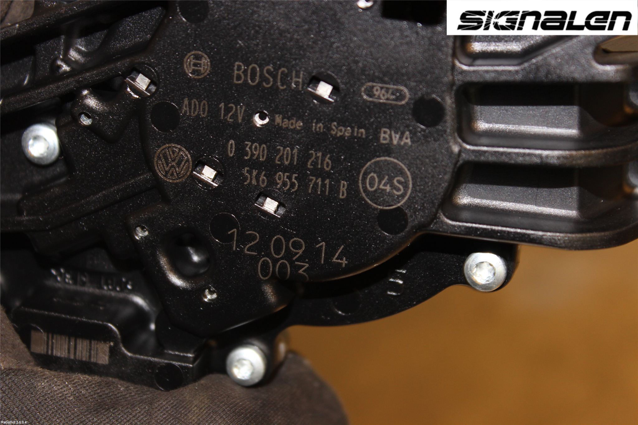 Volkswagen VW GOLF VI 09-13 Torkarmotor Baklucka