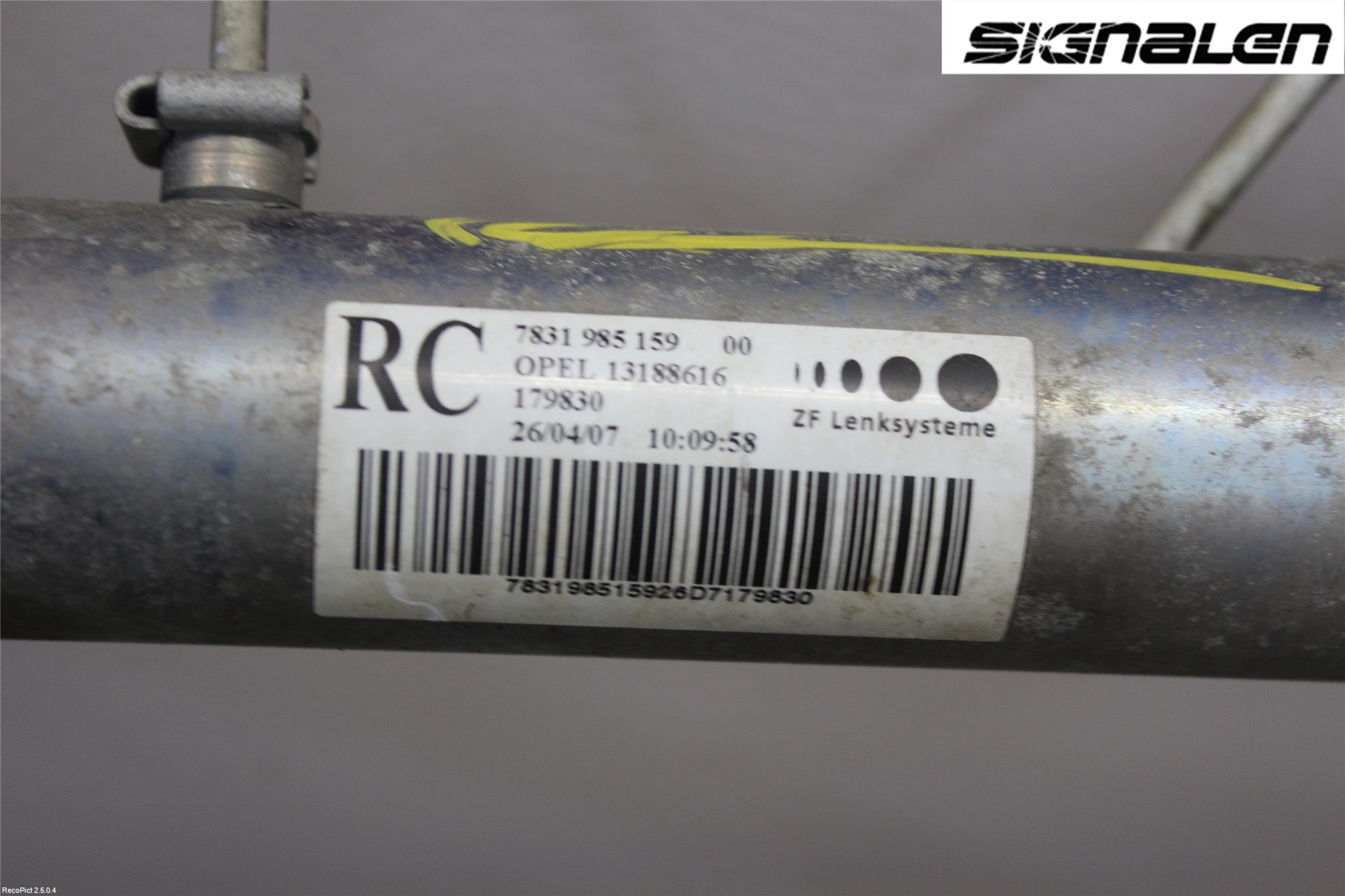 Opel ZAFIRA B 06-14 Styrväxel Servo -Snäcka