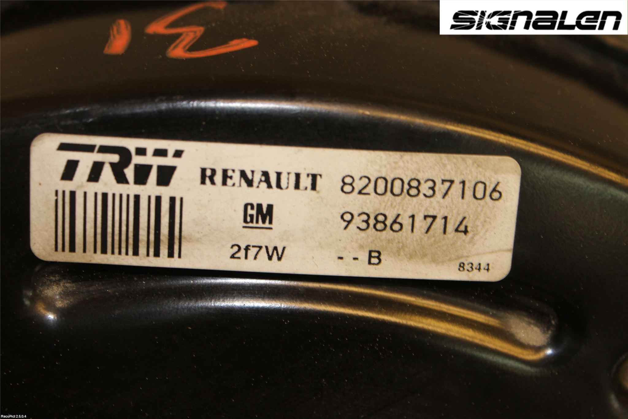 Opel VIVARO 01-14 Bromsservo