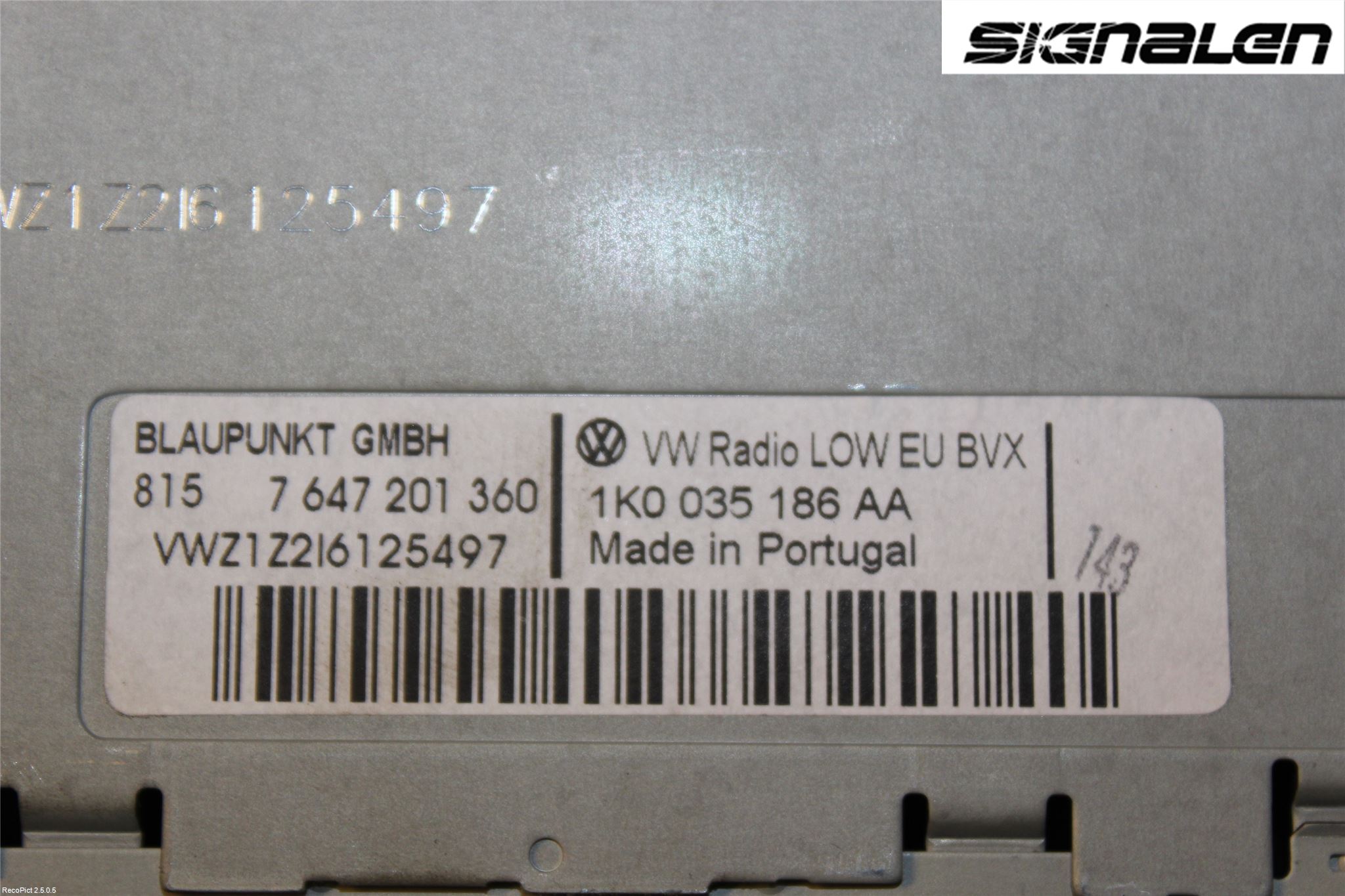 Volkswagen VW GOLF VI 09-13 Cd Radio - Multimediapanel