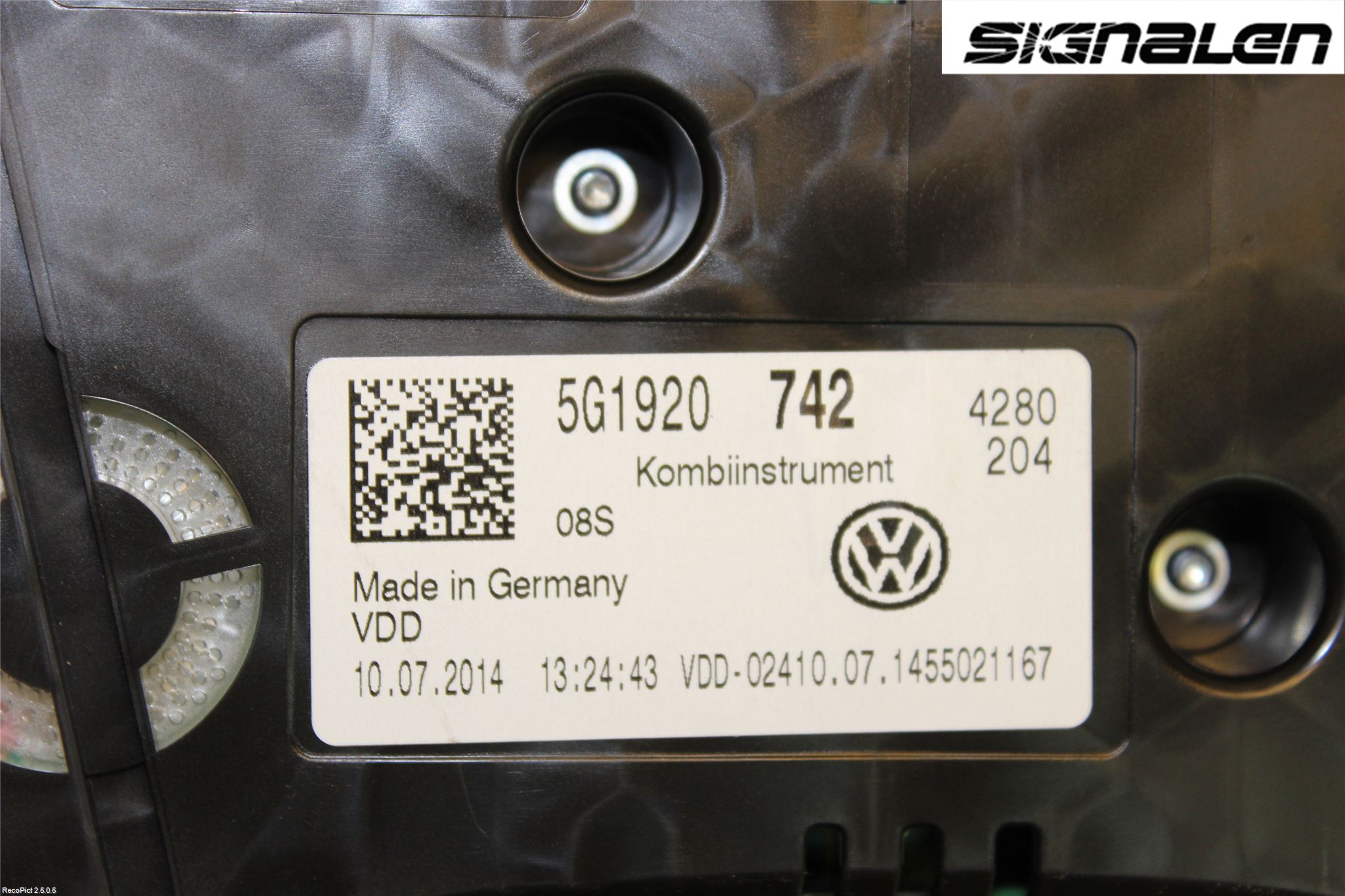 Volkswagen VW GOLF / E-GOLF VII 13-20 Instrument Komb