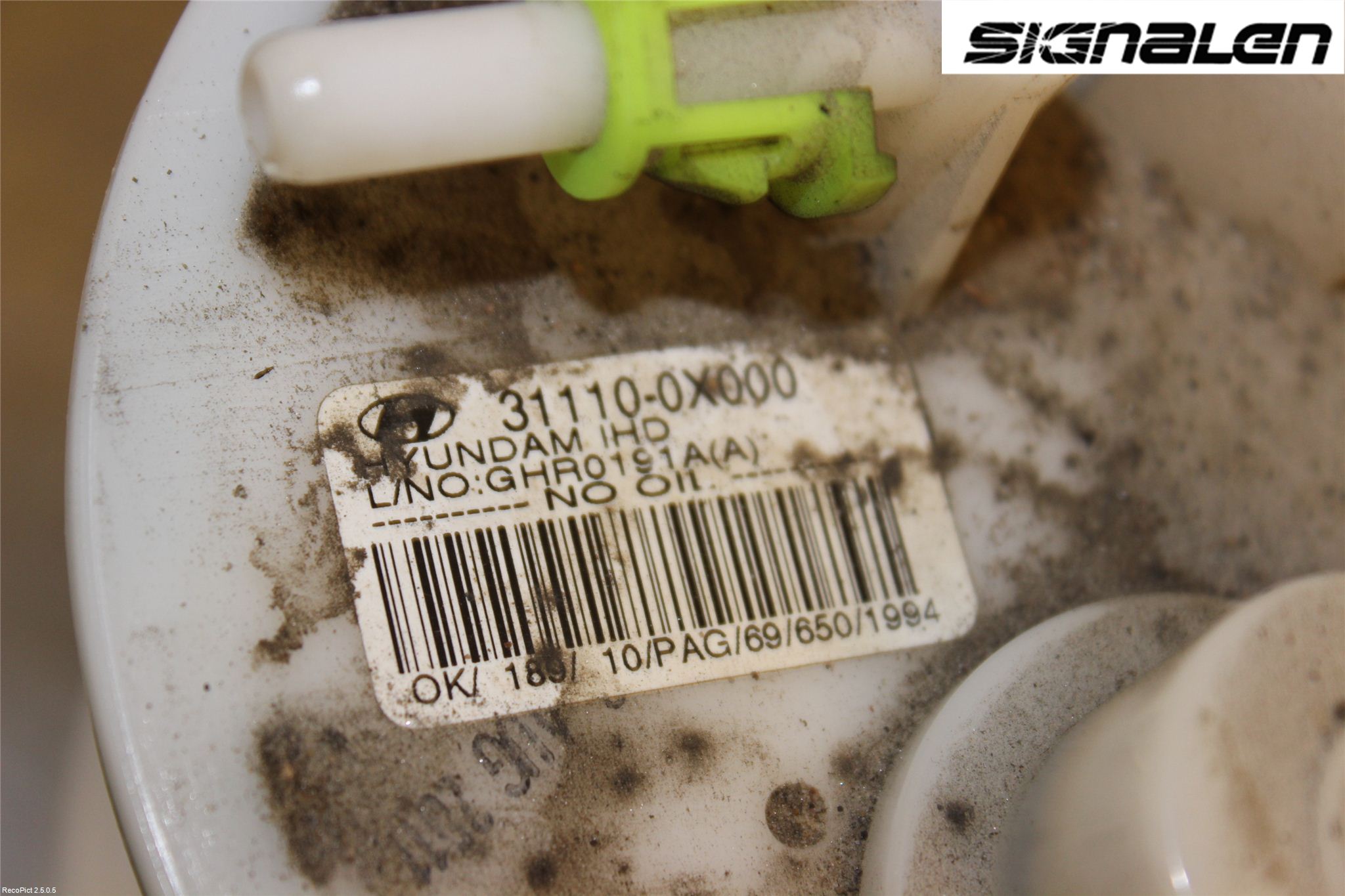 Hyundai i10 PA 08-13 Bränslepump El