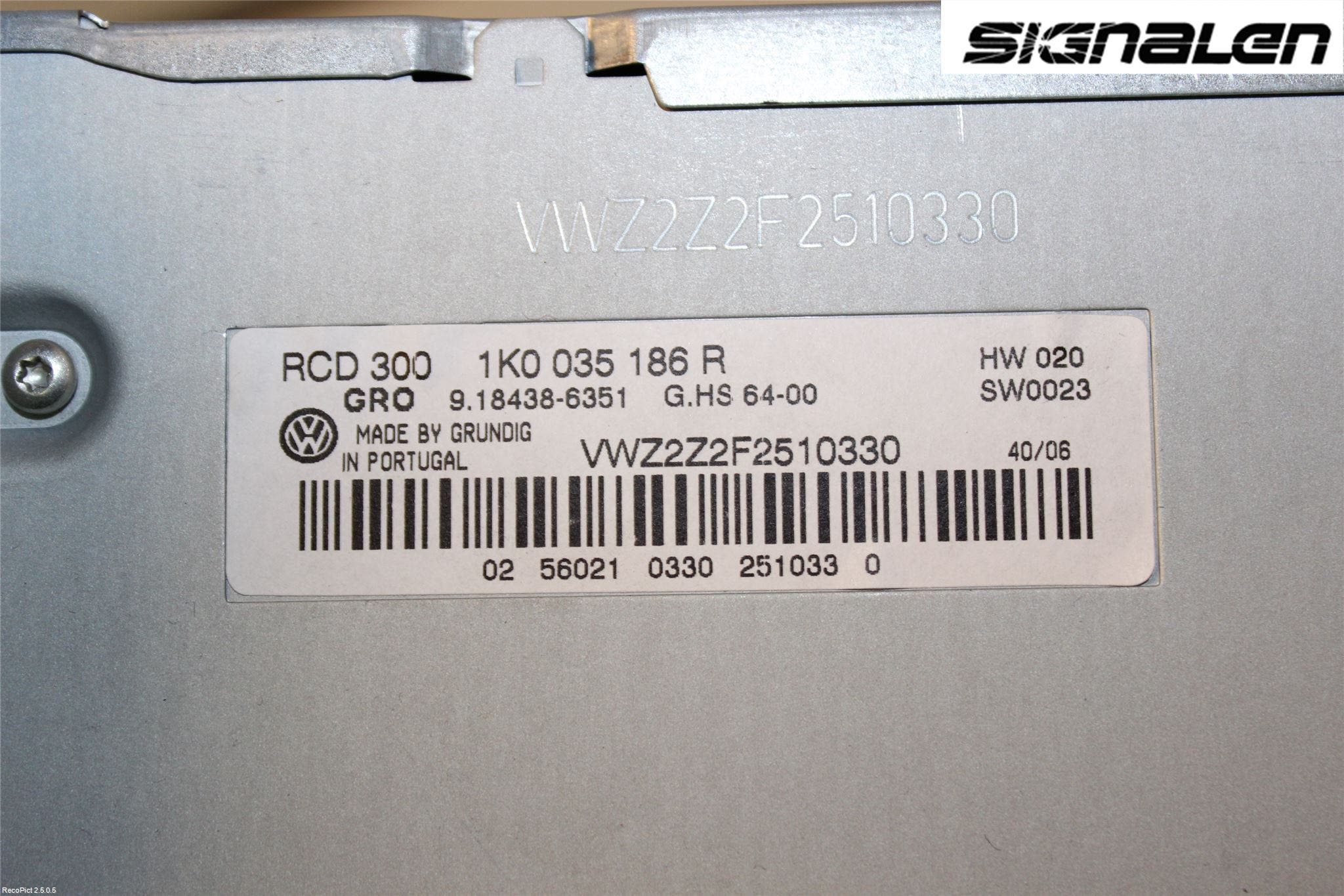 Volkswagen VW PASSAT 05-11 Cd Radio - Multimediapanel