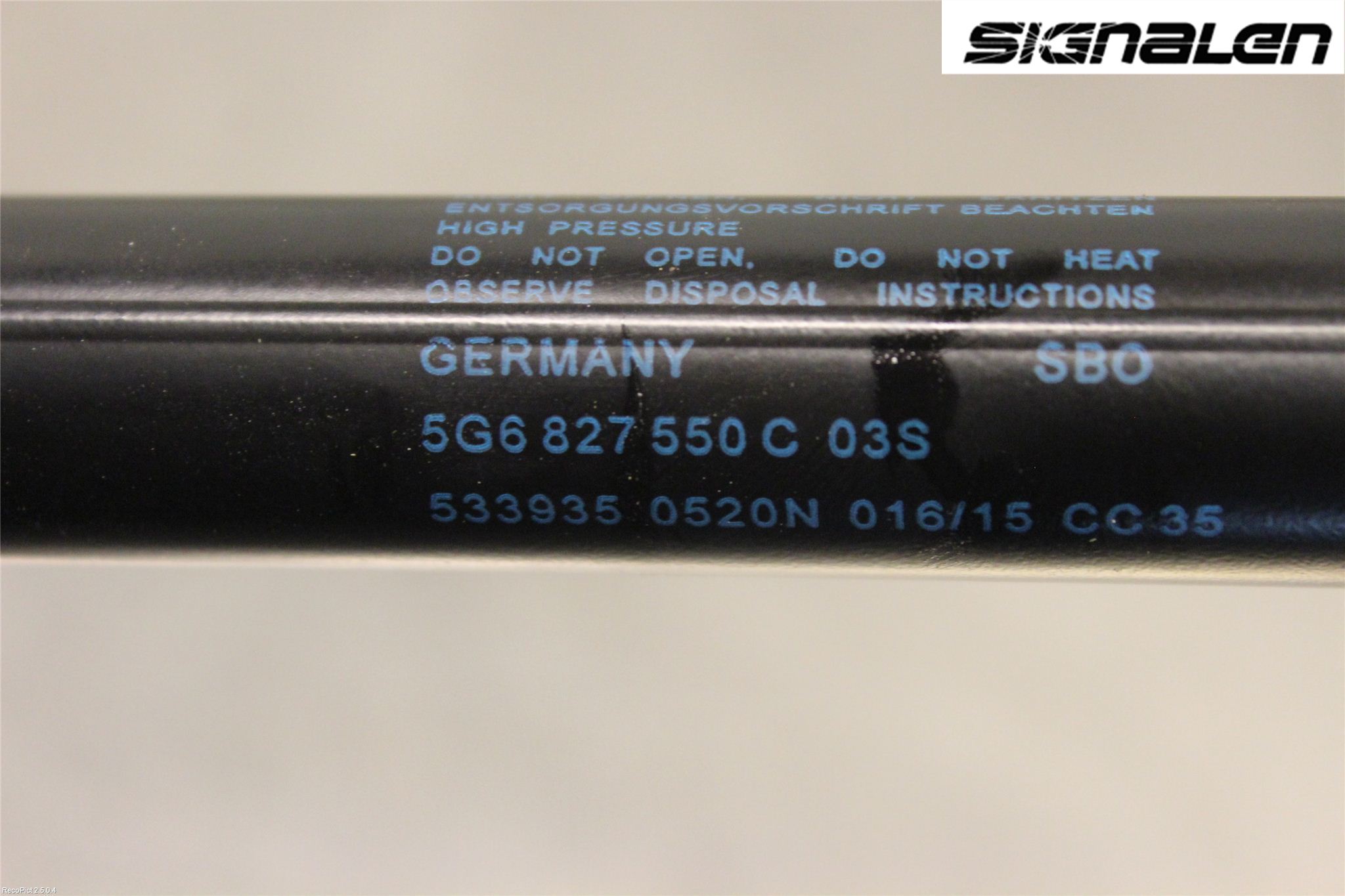 Volkswagen VW GOLF / E-GOLF VII 13-20 Gasfjäder Baklucka
