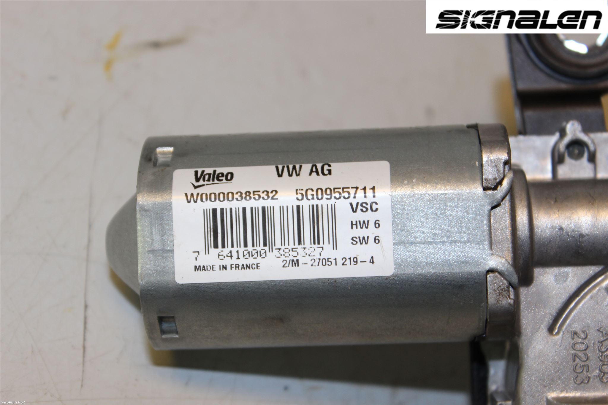 Volkswagen VW GOLF / E-GOLF VII 13-20 Torkarmotor Baklucka
