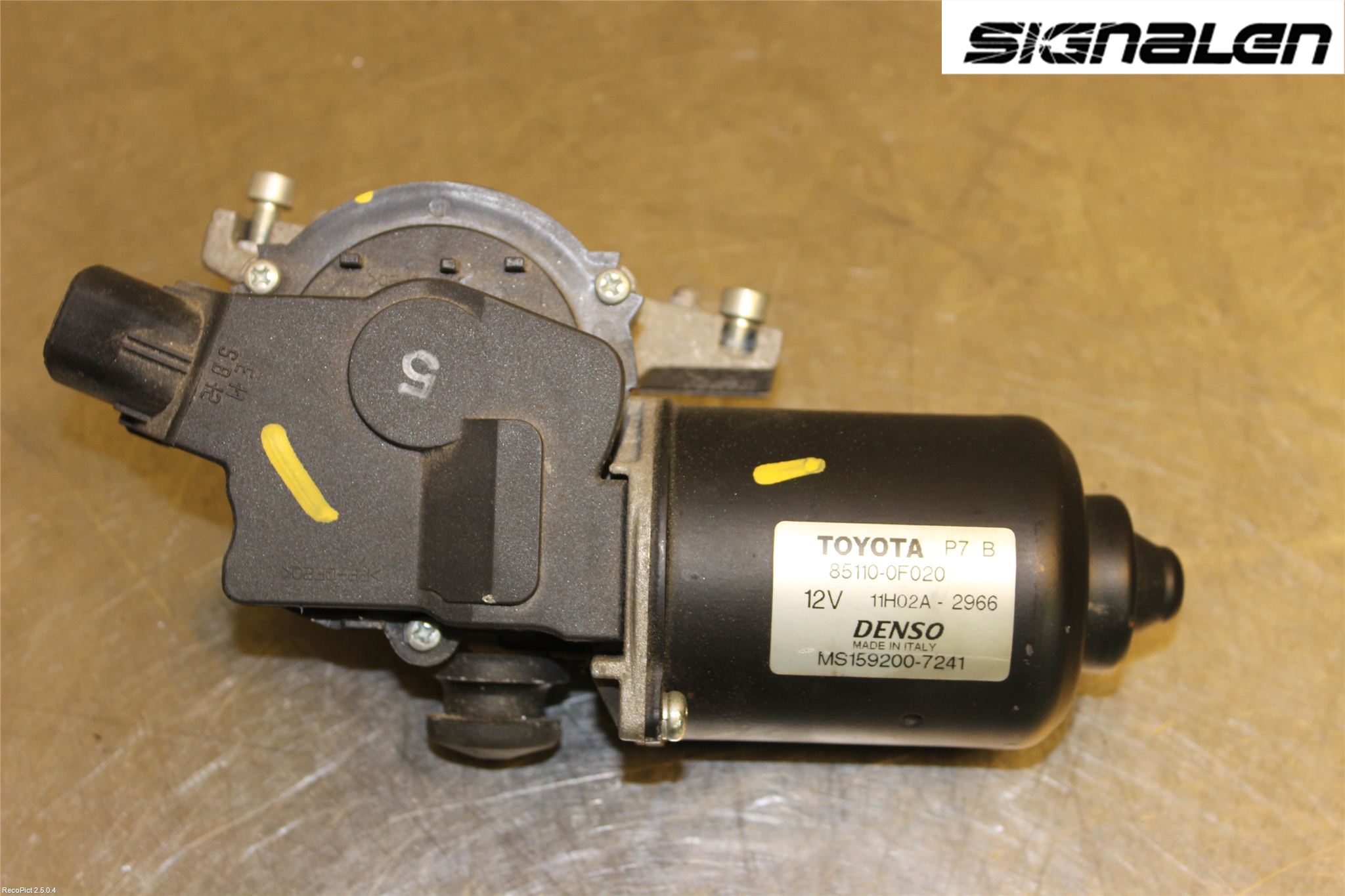 Toyota COROLLA VERSO 04-07 Torkarmotor Vindruta