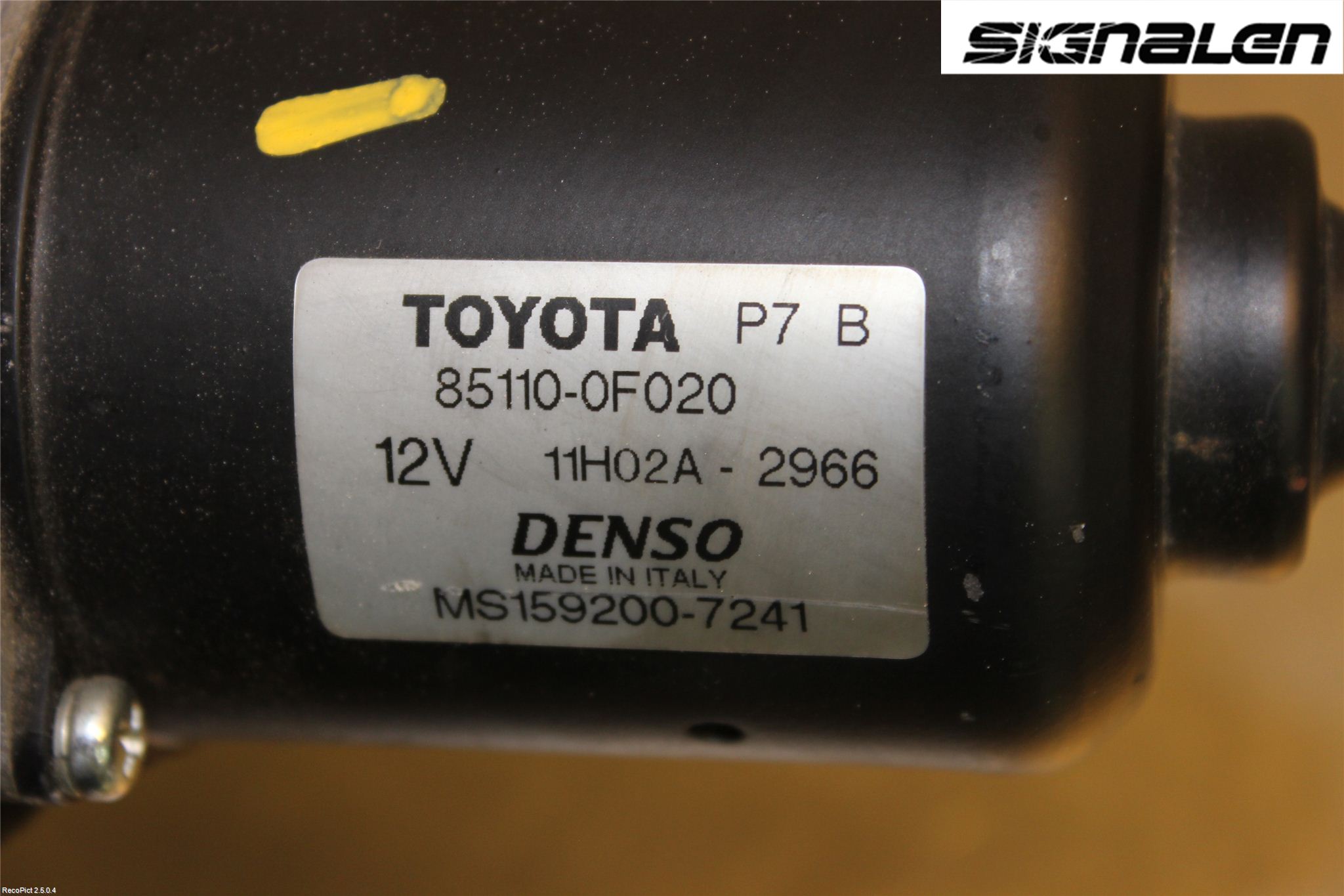 Toyota COROLLA VERSO 04-07 Torkarmotor Vindruta