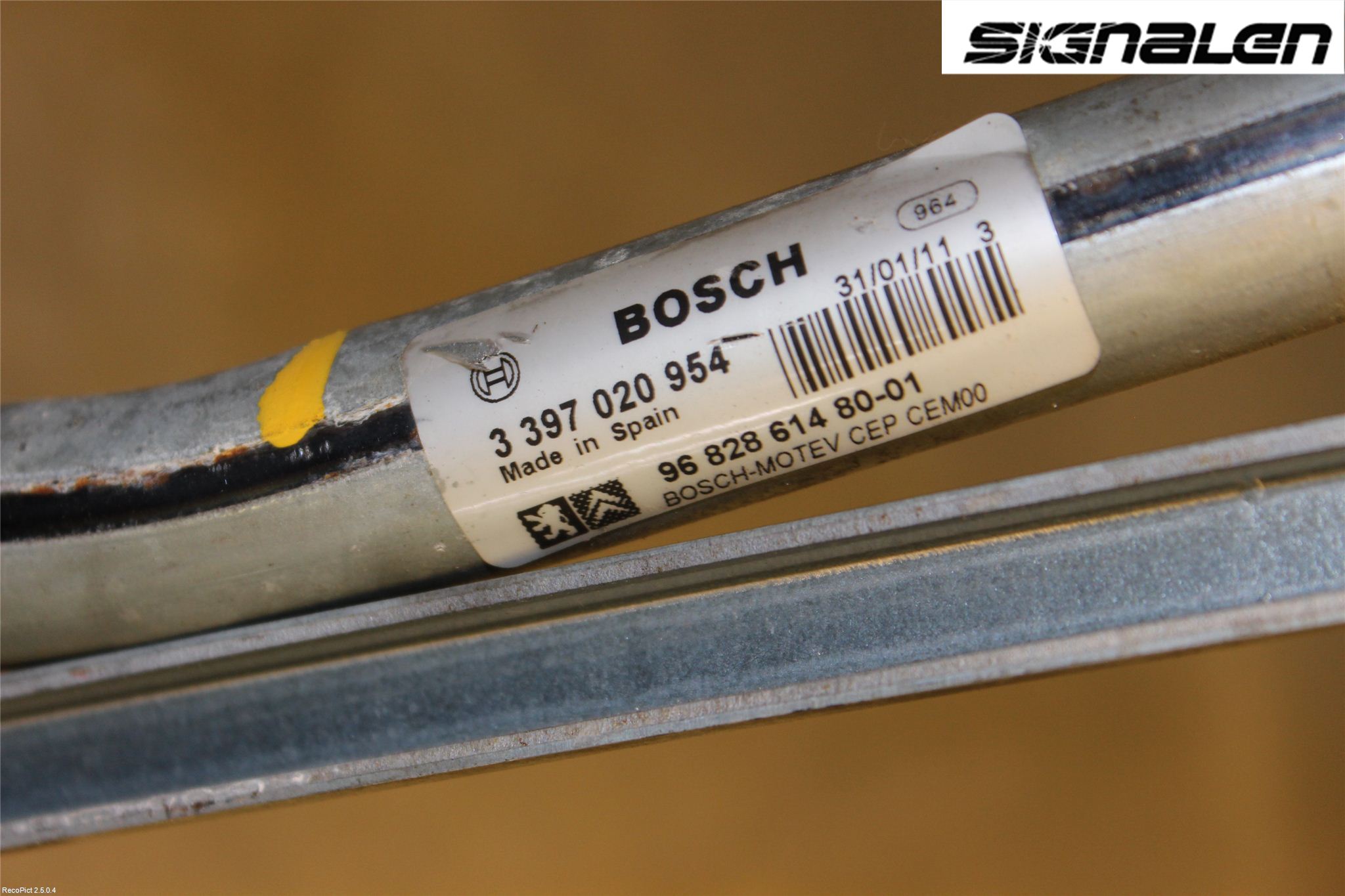 Citroen BERLINGO 08-18 Torkarmekanism Vindruta