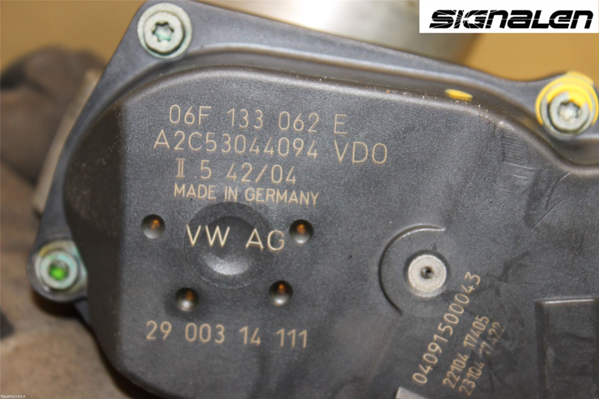 Volkswagen VW GOLF V 04-09 Injspjällhus