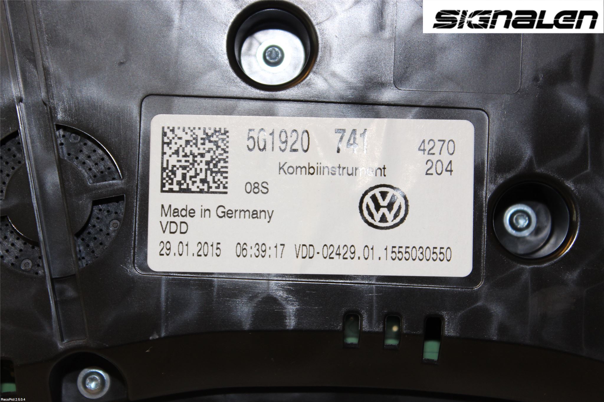 Volkswagen VW GOLF / E-GOLF VII 13-20 Instrument Komb