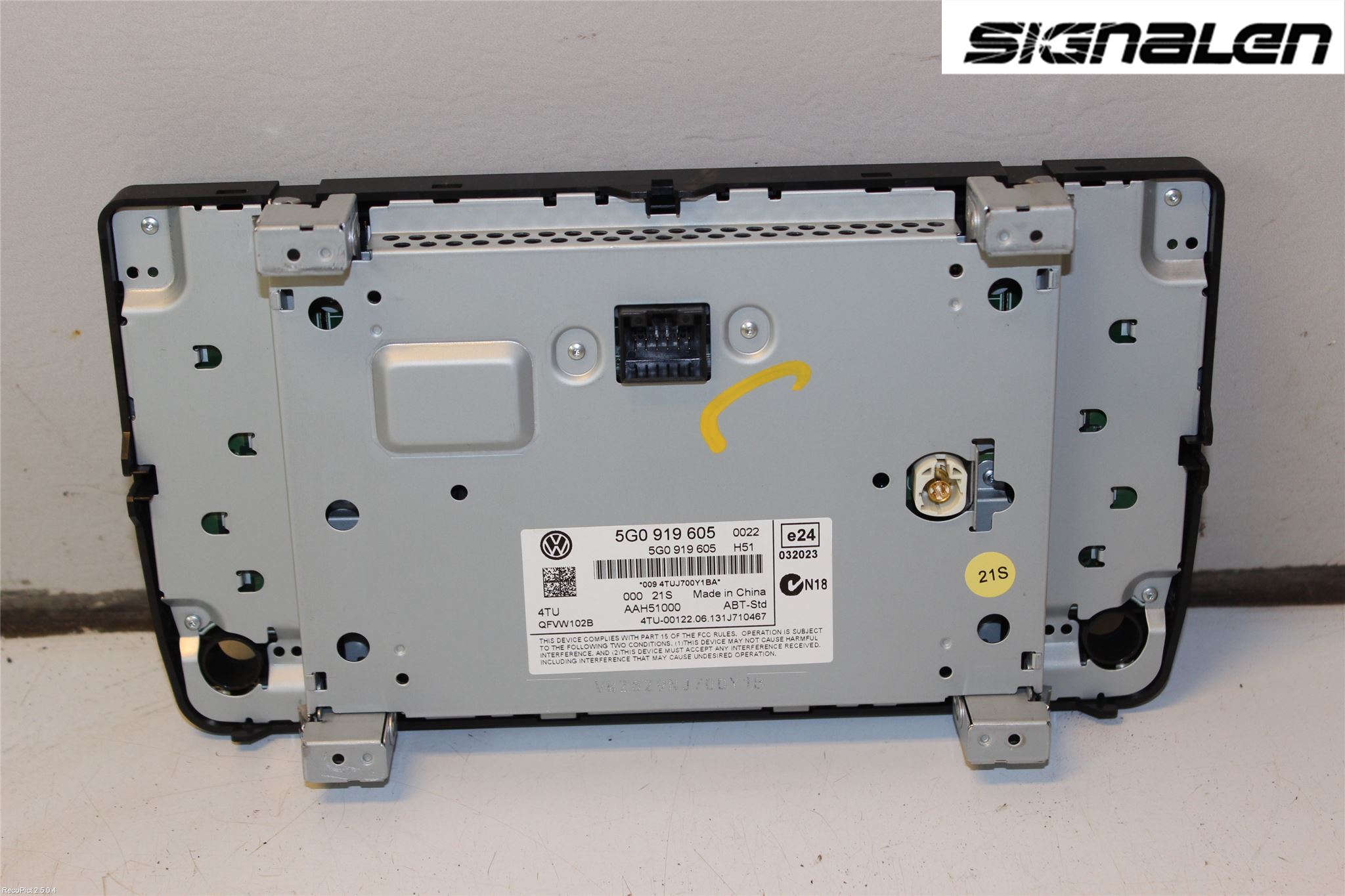 Volkswagen VW GOLF / E-GOLF VII 13-20 Multifunktionsdisplay