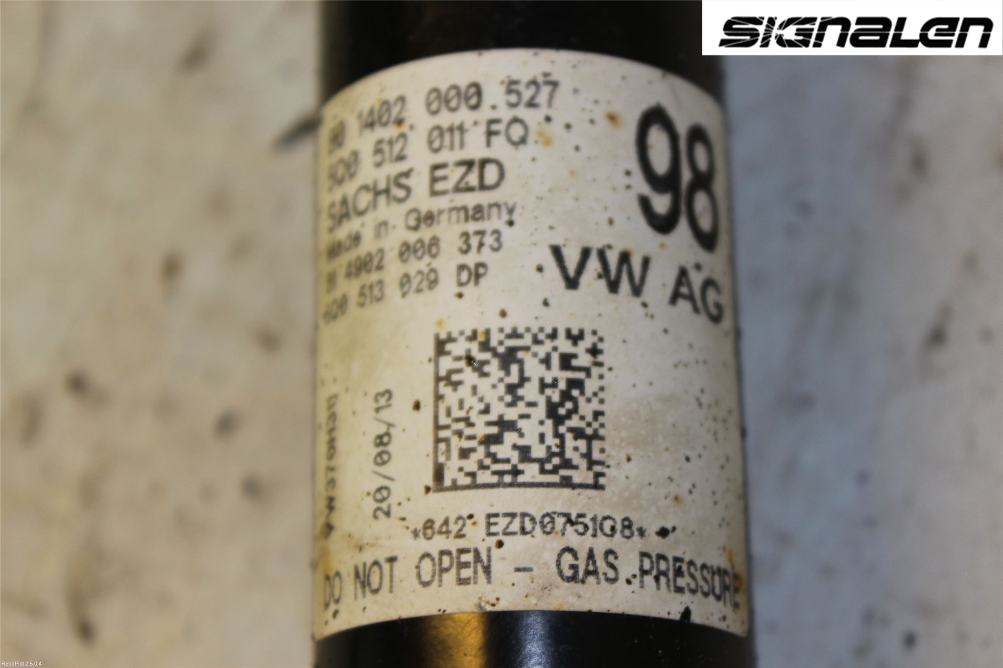 Volkswagen VW GOLF / E-GOLF VII 13-20 Stötdämpare Bak