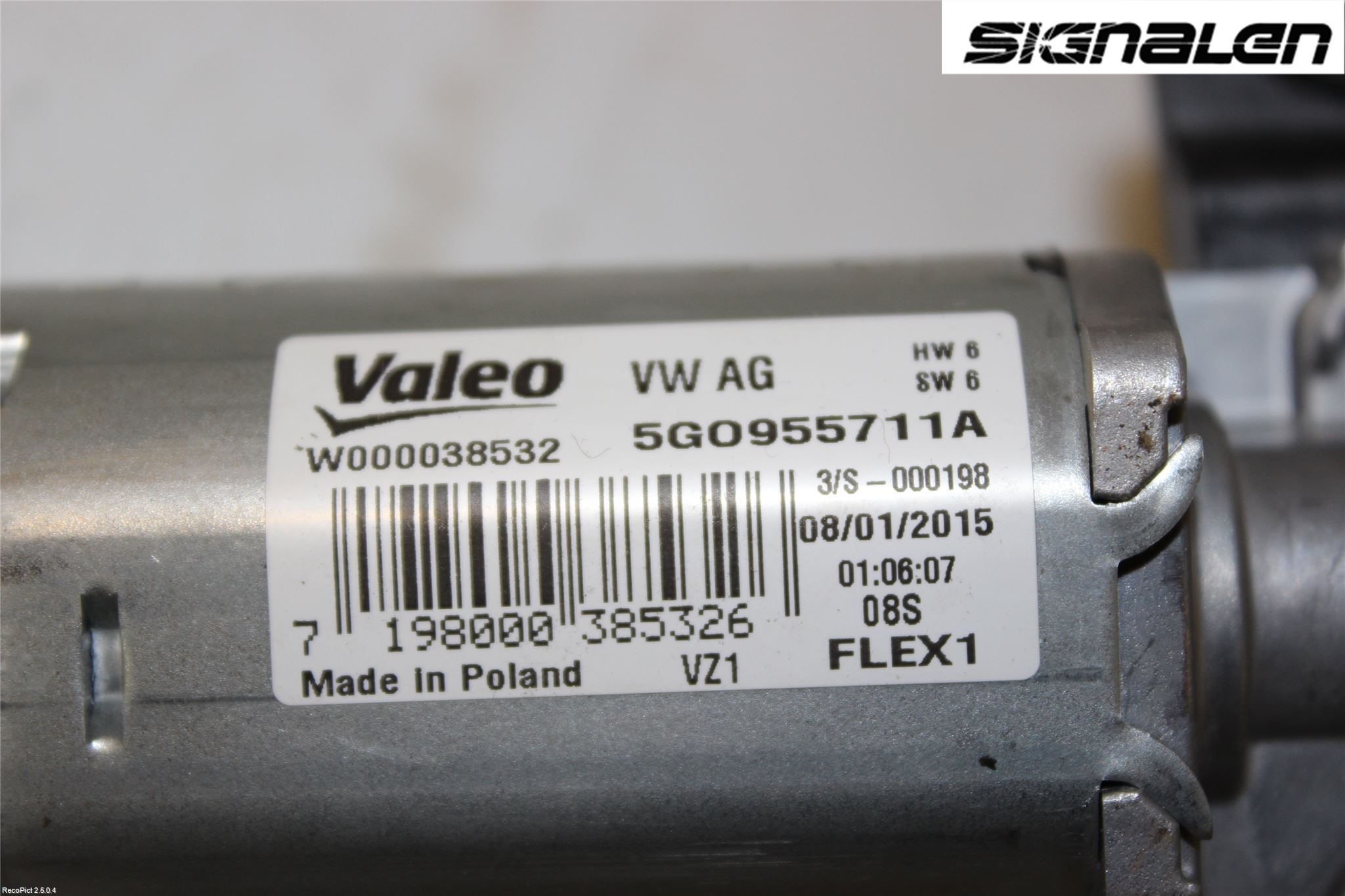 Volkswagen VW GOLF SPORTSVAN 15-20 Torkarmotor Baklucka