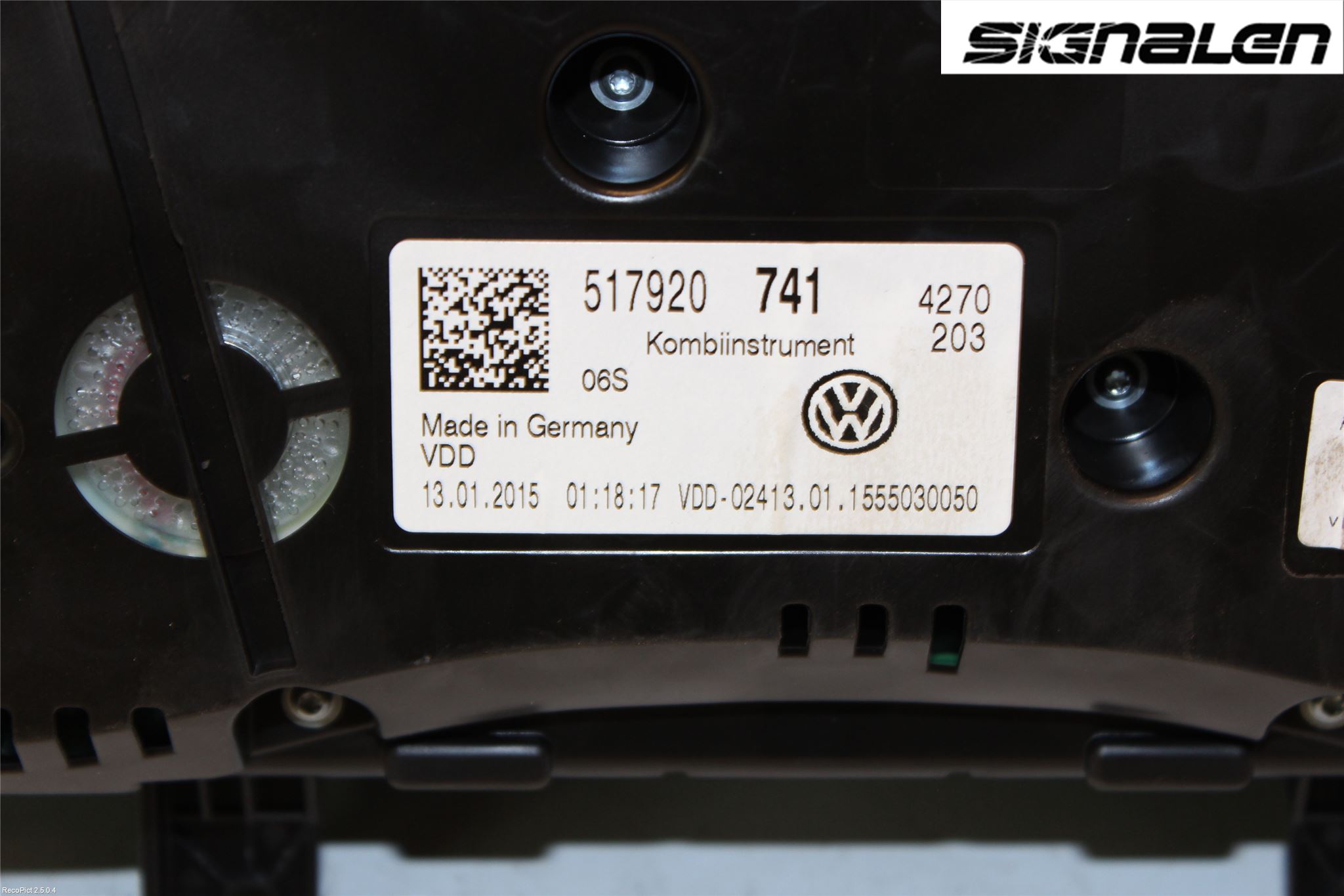 Volkswagen VW GOLF SPORTSVAN 15-20 Instrument Komb