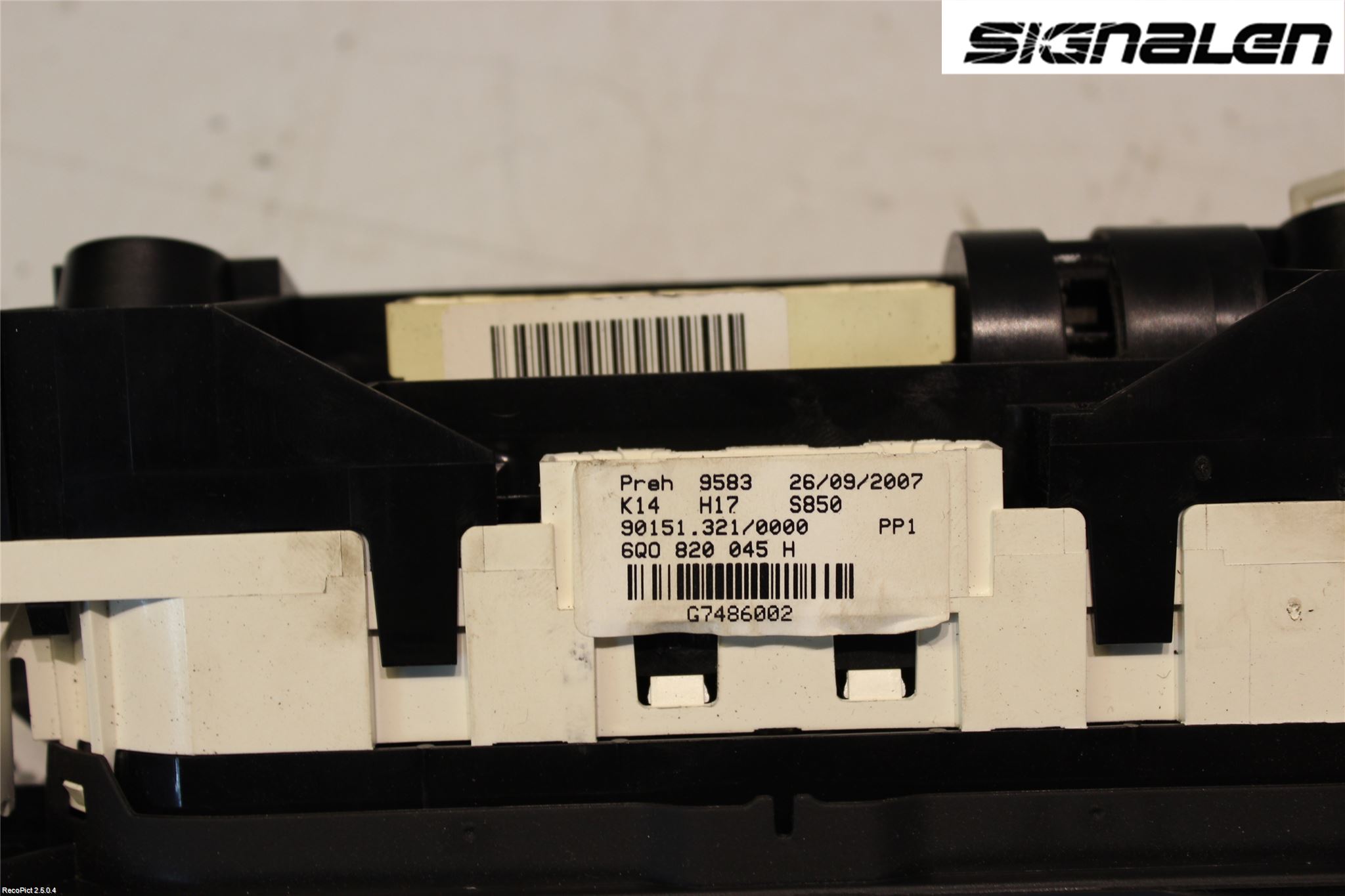 Volkswagen VW POLO 05-09 Ac Styrenhet Ac Manöveren