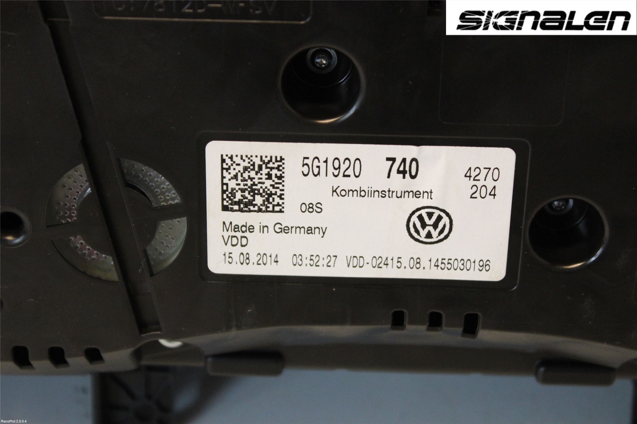 Volkswagen VW GOLF / E-GOLF VII 13-20 Instrument Komb