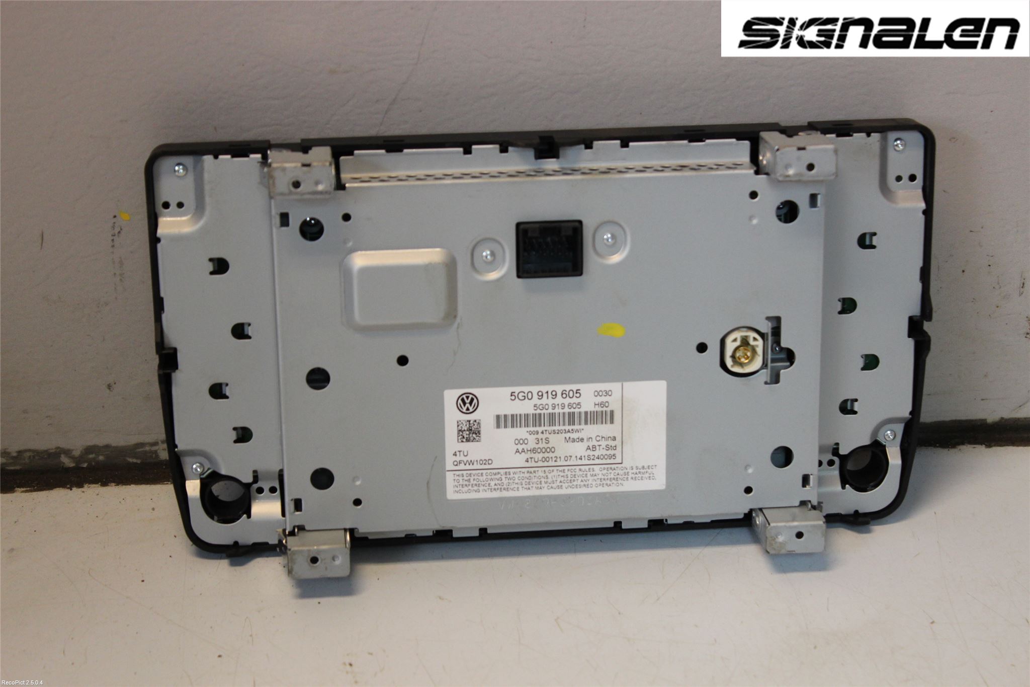 Volkswagen VW GOLF / E-GOLF VII 13-20 Multifunktionsdisplay